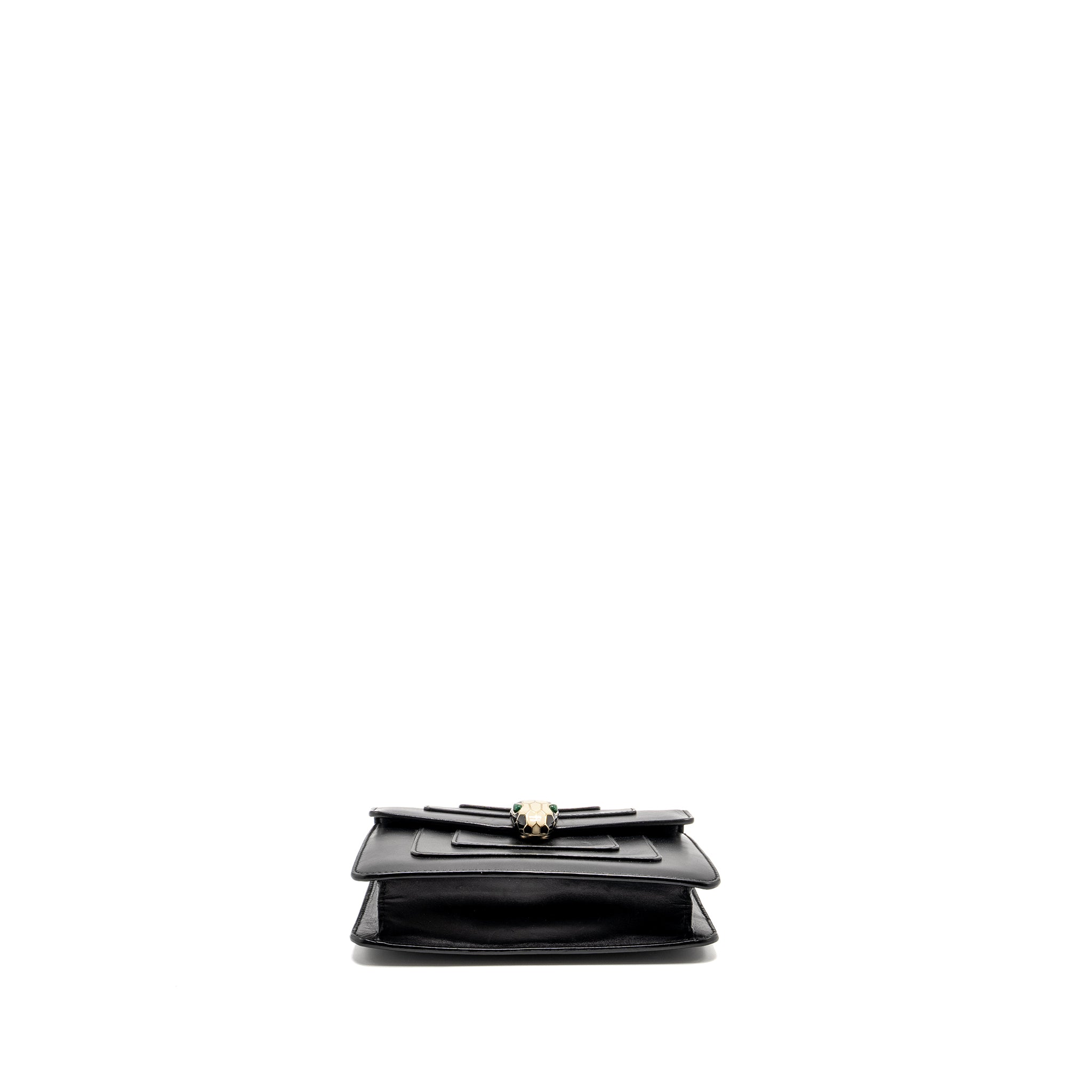 BVLGARI SERPENTI FOREVER CROSSBODY BAG CALFSKIN BLACK LGHW