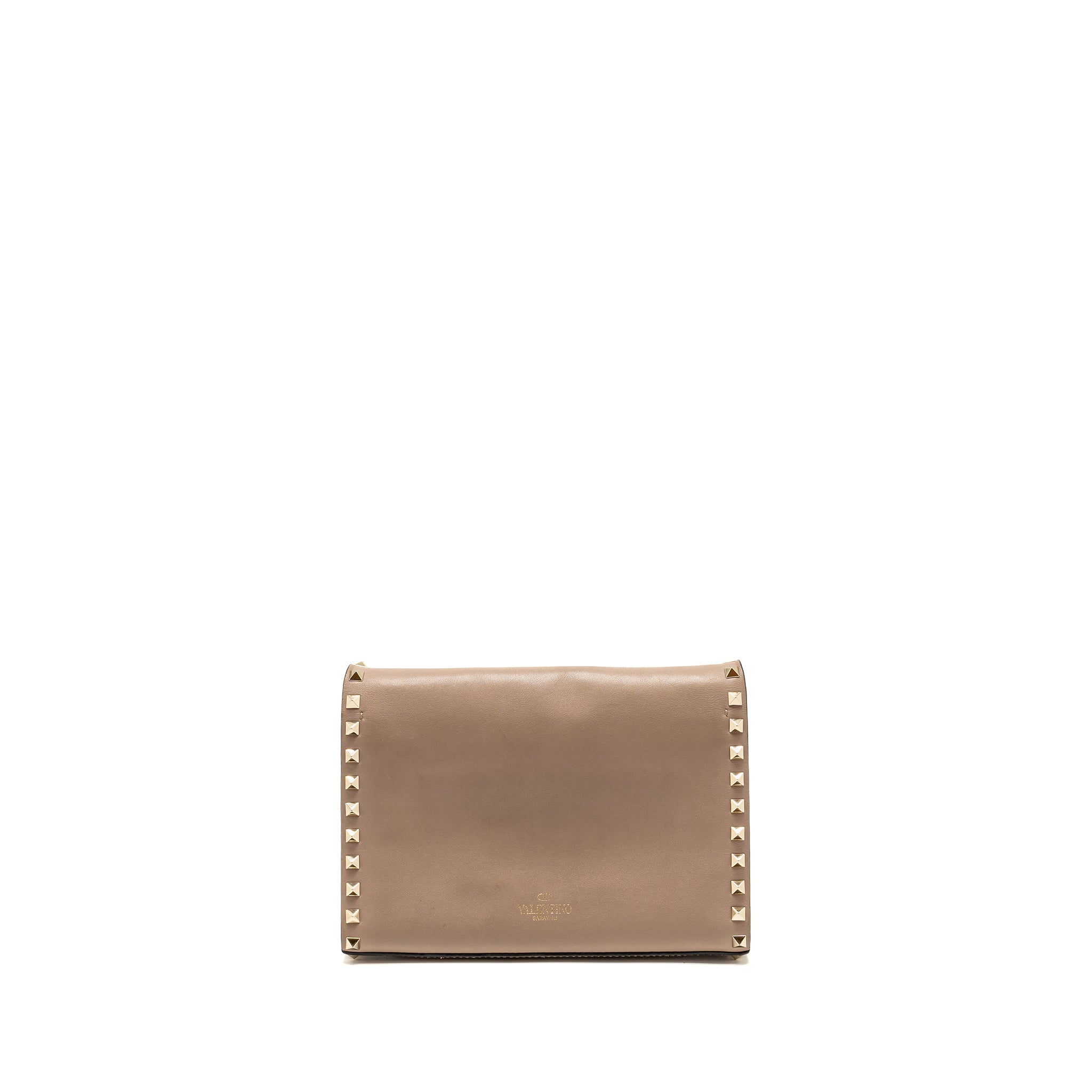 VALENTINO SMALL ROCKSTUD CROSSBODY BAG CALFSKIN BEIGE LGHW