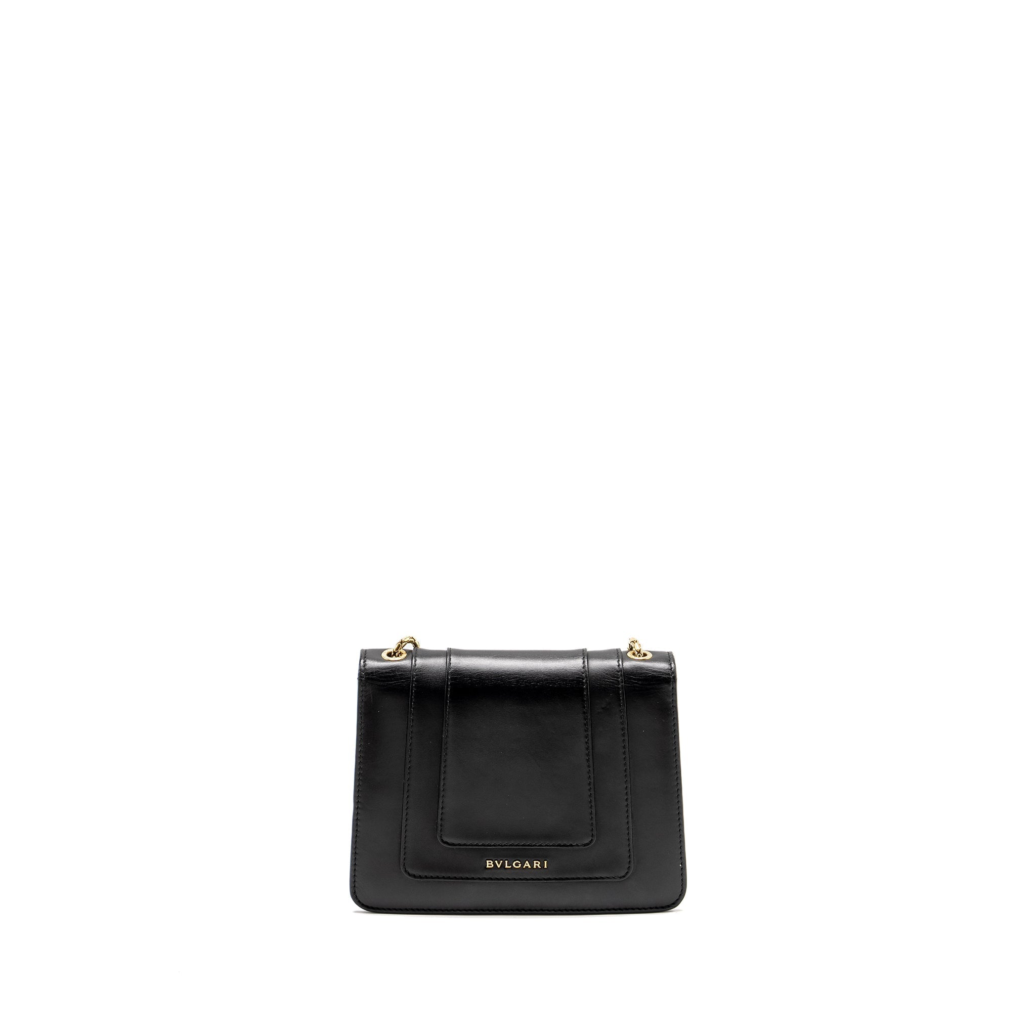 BVLGARI SERPENTI FOREVER CROSSBODY BAG CALFSKIN BLACK LGHW