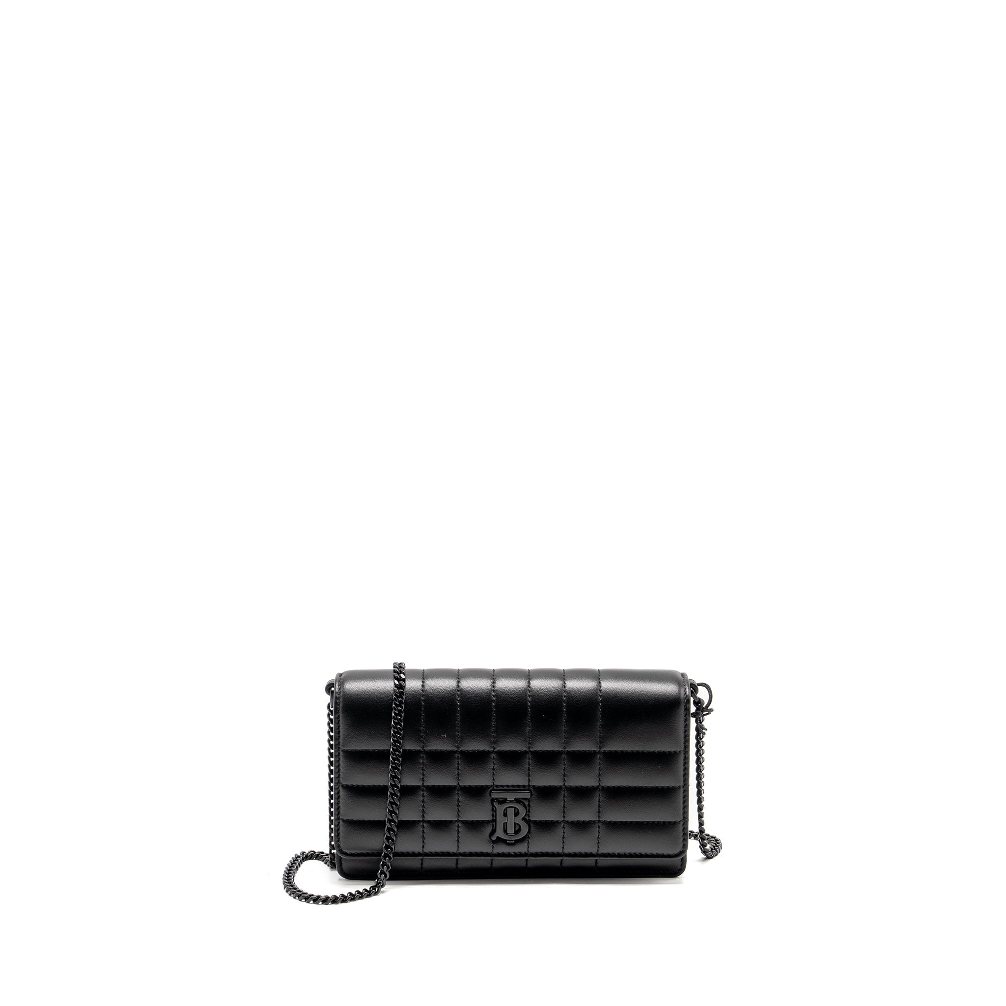 BURBERRY LOLA CLUTCH LAMBSKIN SO BLACK