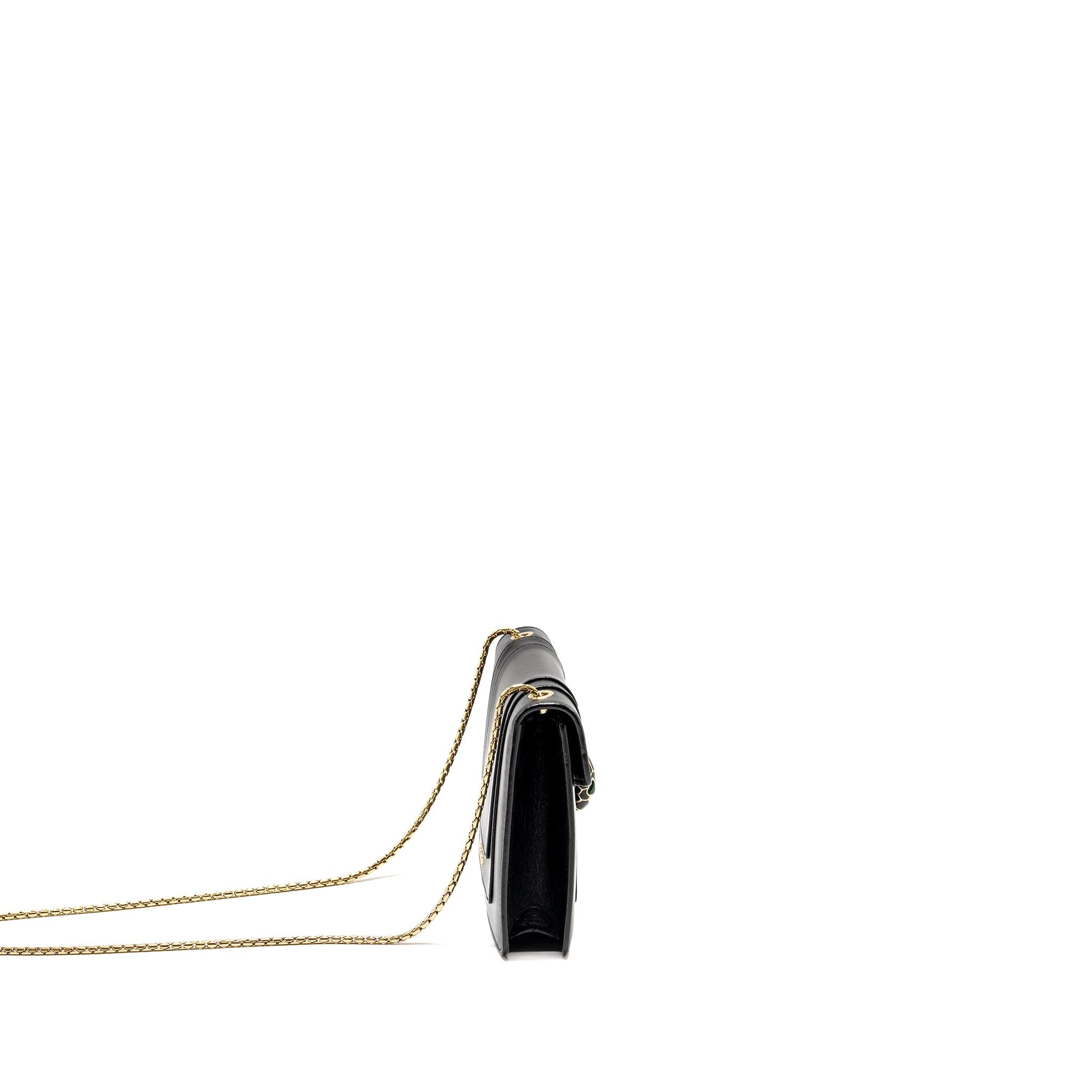 BVLGARI SERPENTI FOREVER CROSSBODY BAG CALFSKIN BLACK LGHW