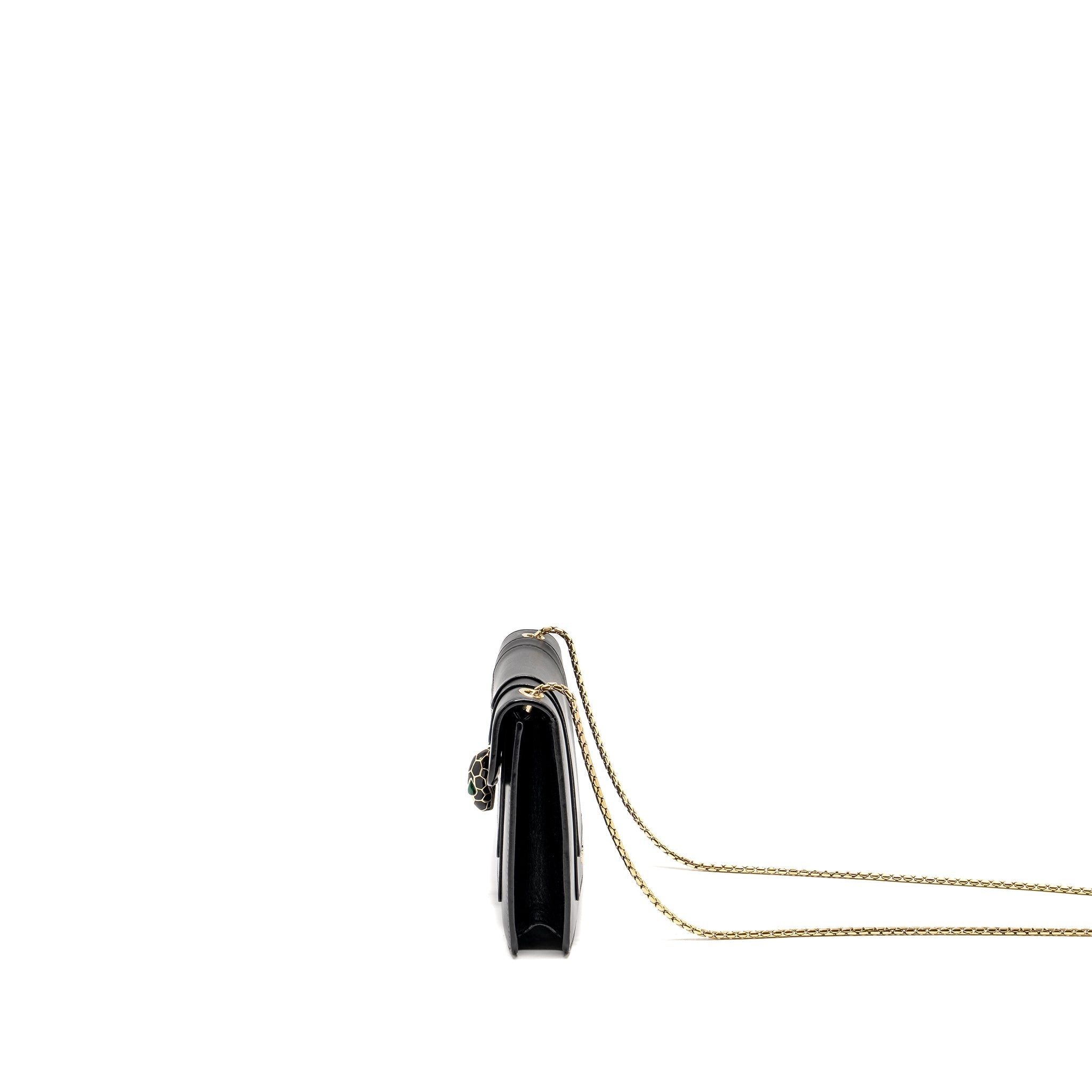 BVLGARI SERPENTI FOREVER CROSSBODY BAG CALFSKIN BLACK LGHW