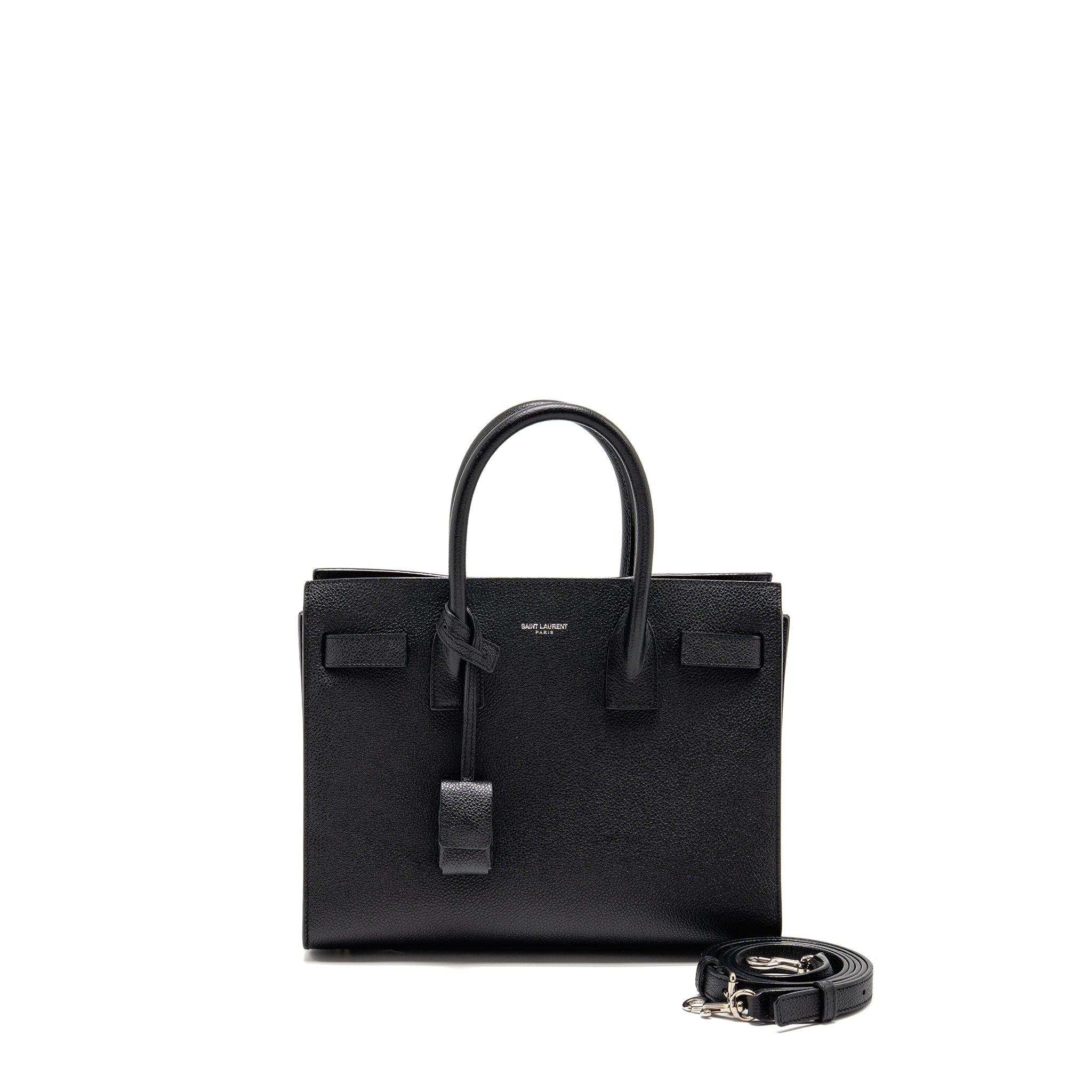 SAINT LAURENT SAC DE JOUR GRAINED CALFSKIN BLACK SHW