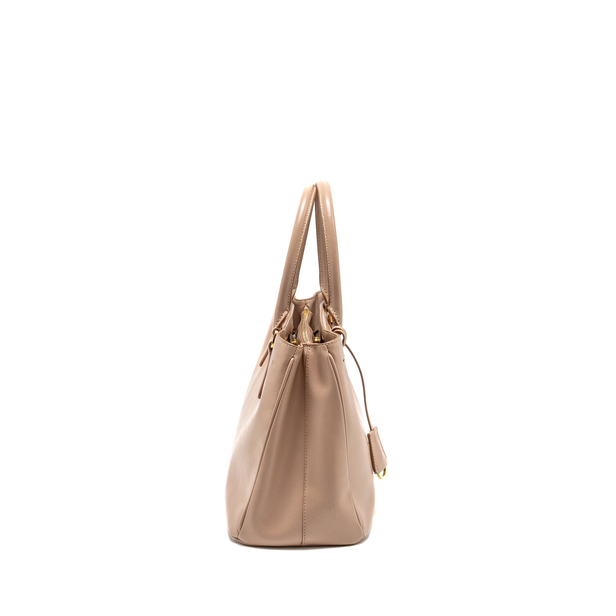 PRADA SAFFIANO TOTE BAG CALFSKIN POWDER PINK GHW
