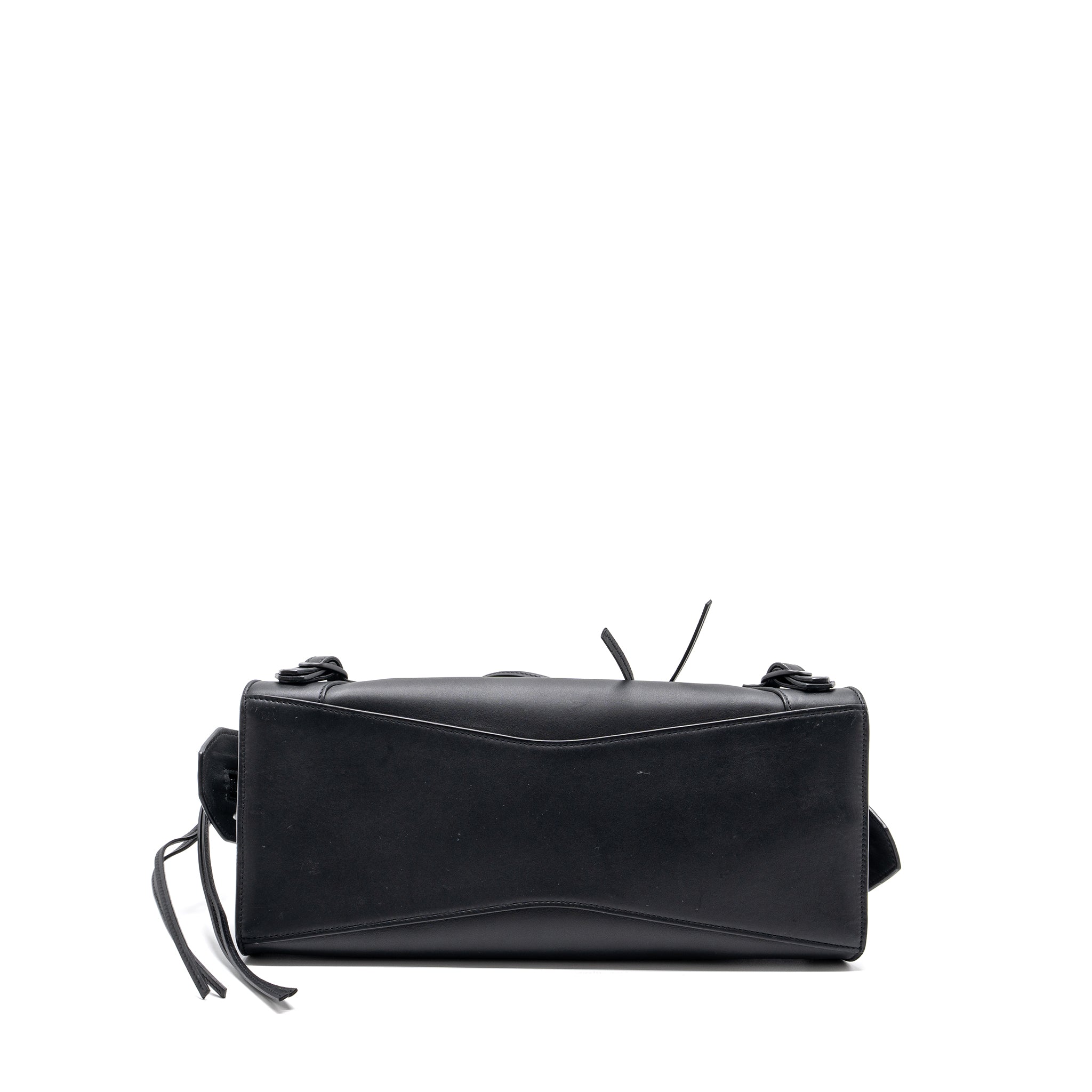 BALENCIAGA NEO CLASSIC SMALL HANDBAG CALFSKIN BLACK BLACK/RUTHENIUM HARDWARE