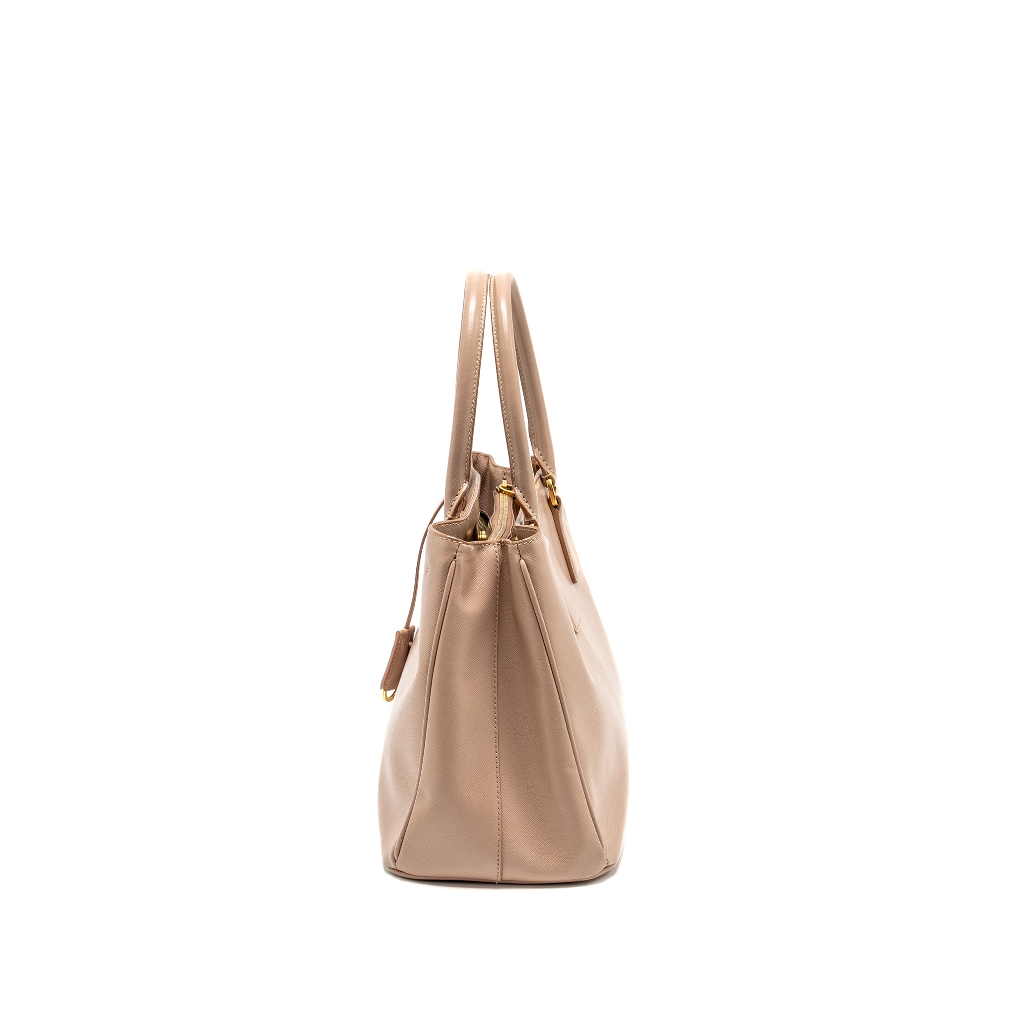 PRADA SAFFIANO TOTE BAG CALFSKIN POWDER PINK GHW