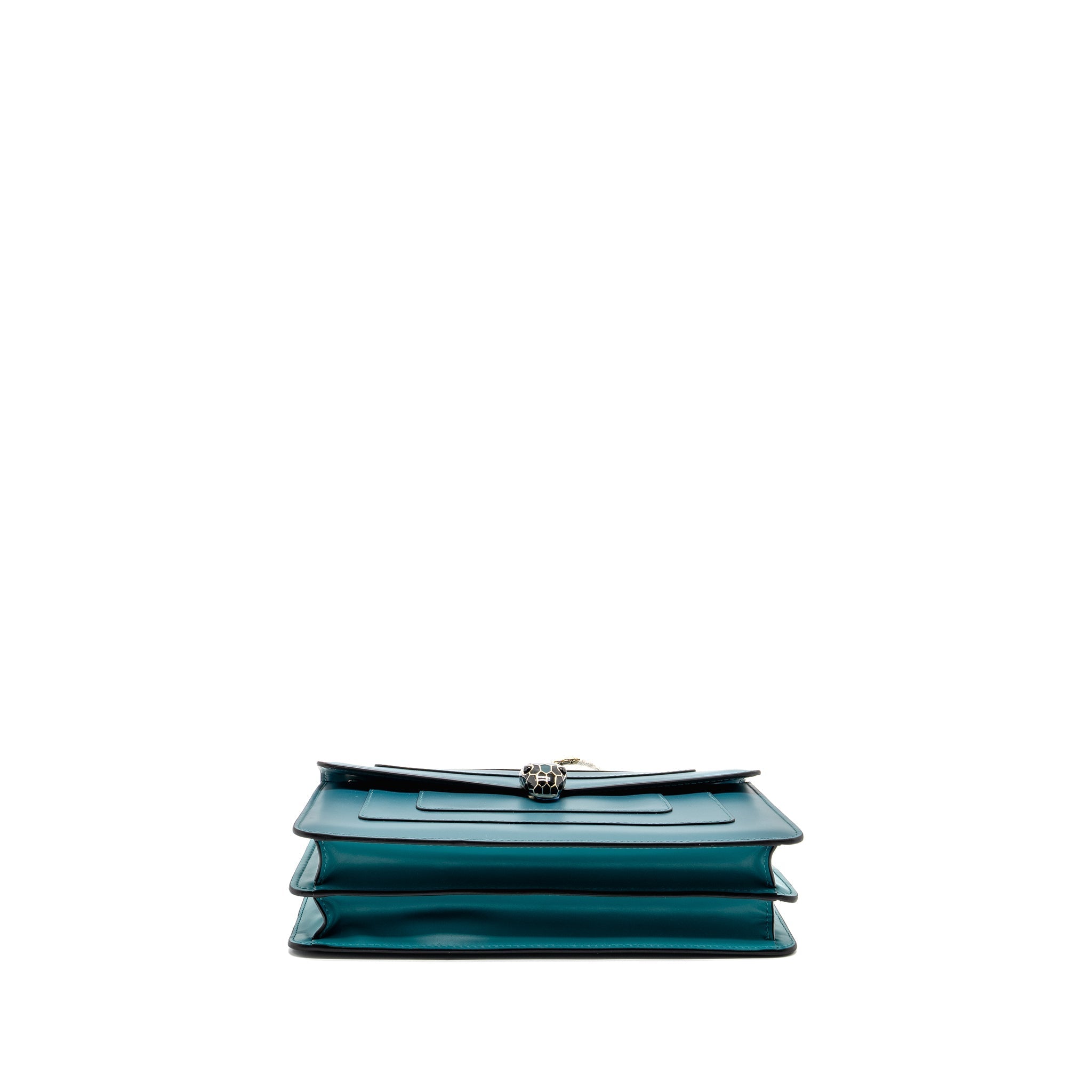 BVLGARI SERPENTI FOREVER BAG CALFSKIN GREEN LGHW