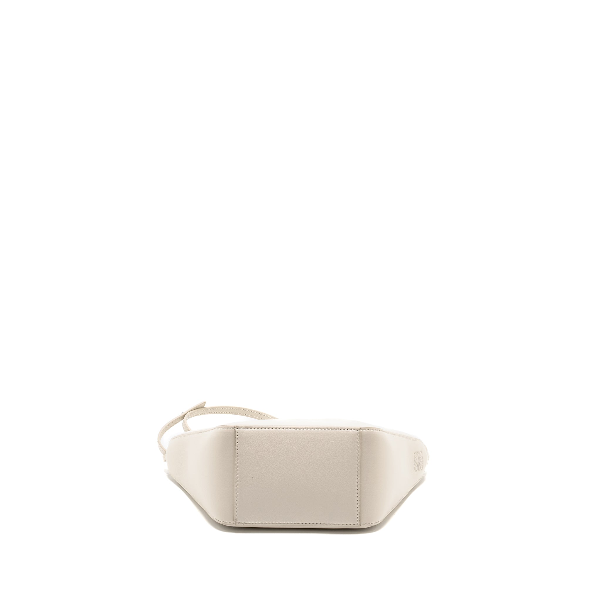 LOEWE MINI HAMMOCK HOBO CLASSIC CALFSKIN WHITE SHW