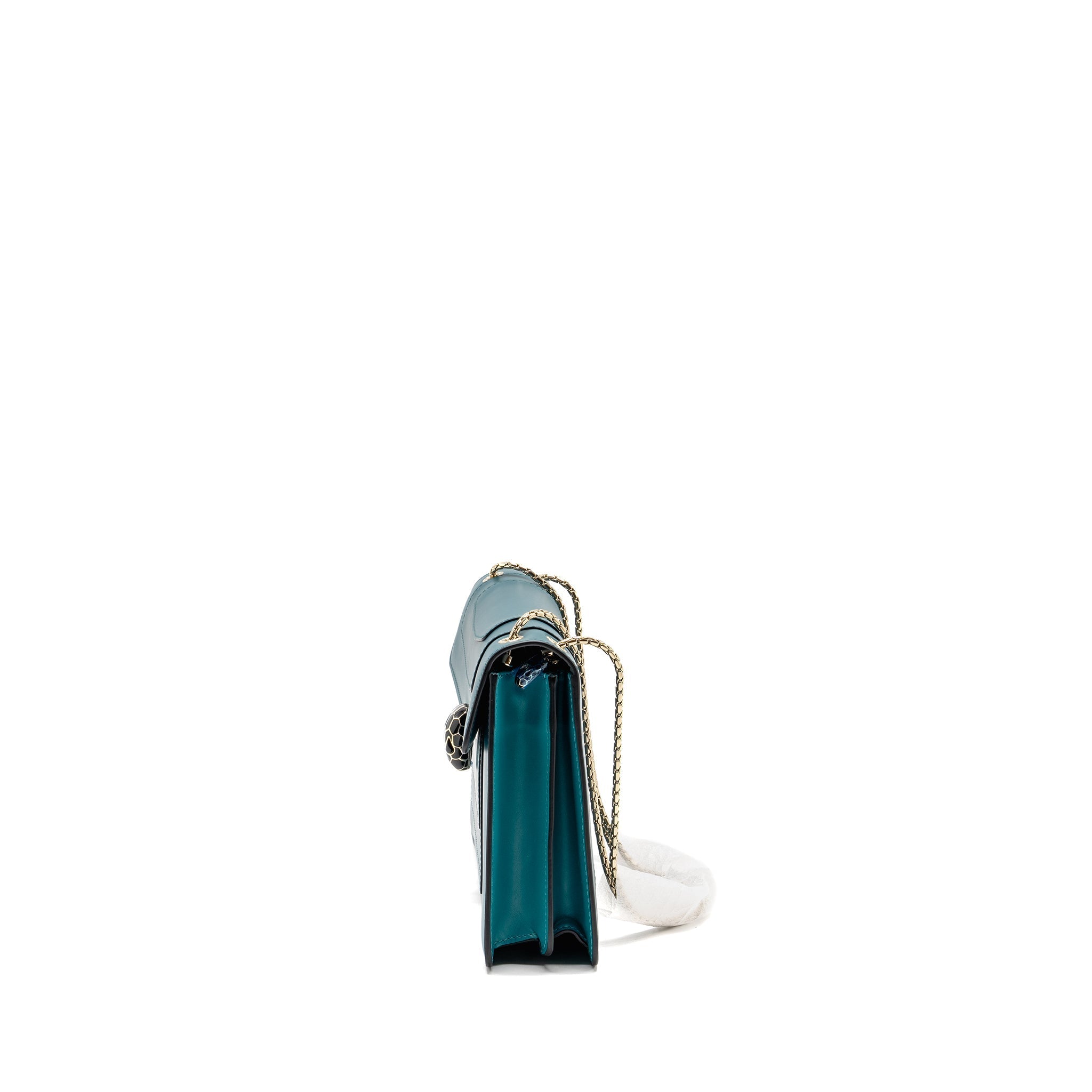 BVLGARI SERPENTI FOREVER BAG CALFSKIN GREEN LGHW