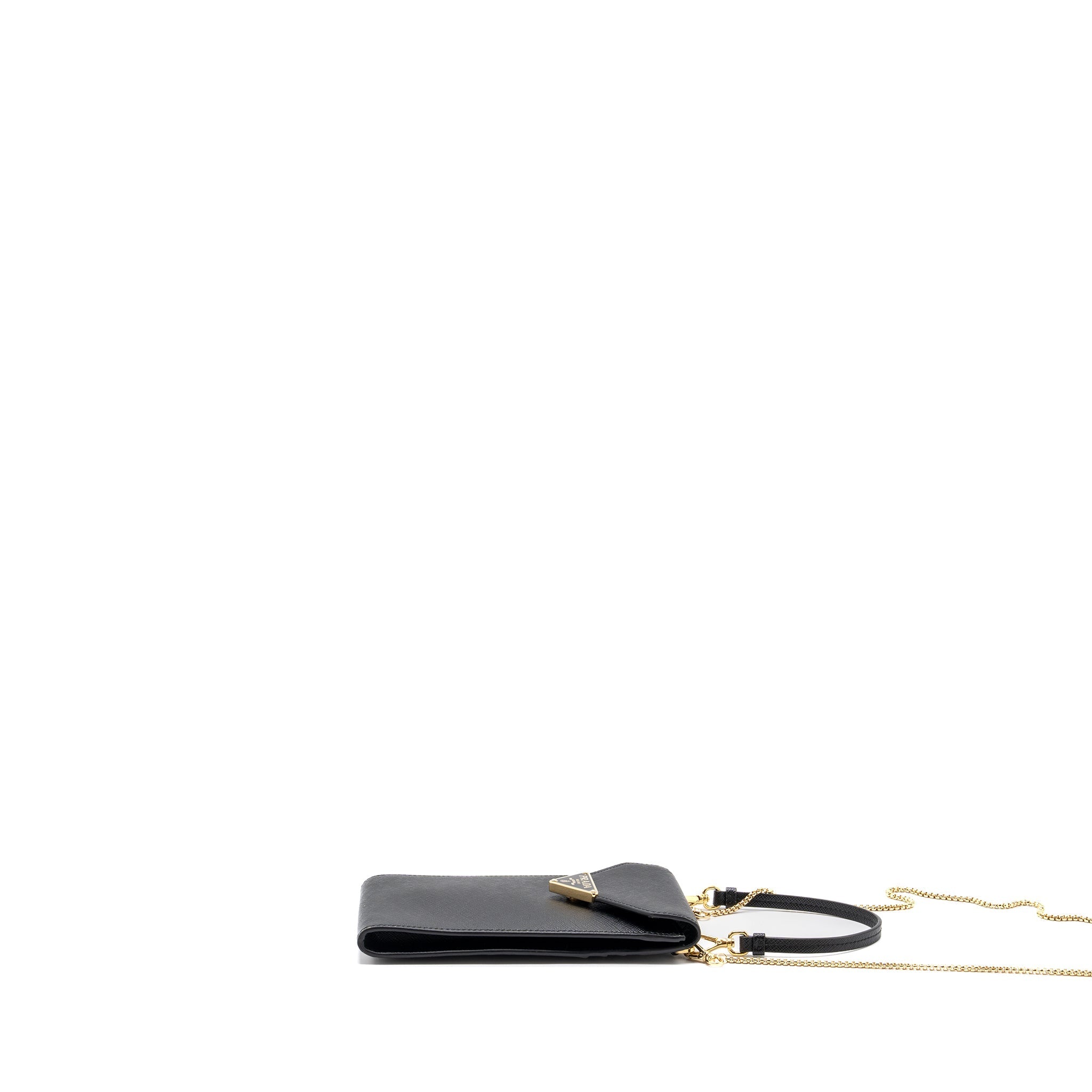 PRADA MINI BAG SAFFIANO LEATHER BLACK GHW