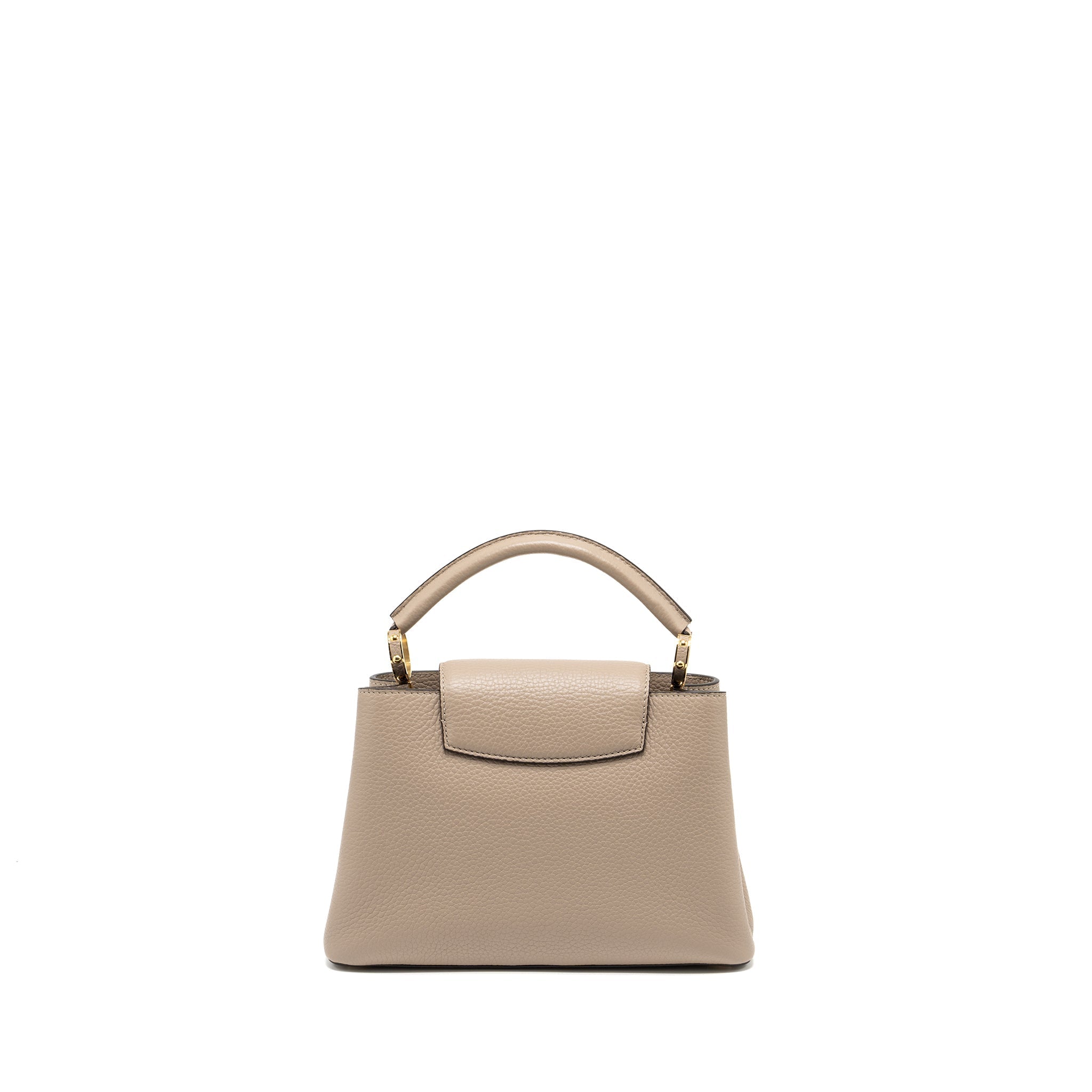 LOUIS VUITTON CAPUCINES BB TAURILLON GALET GHW