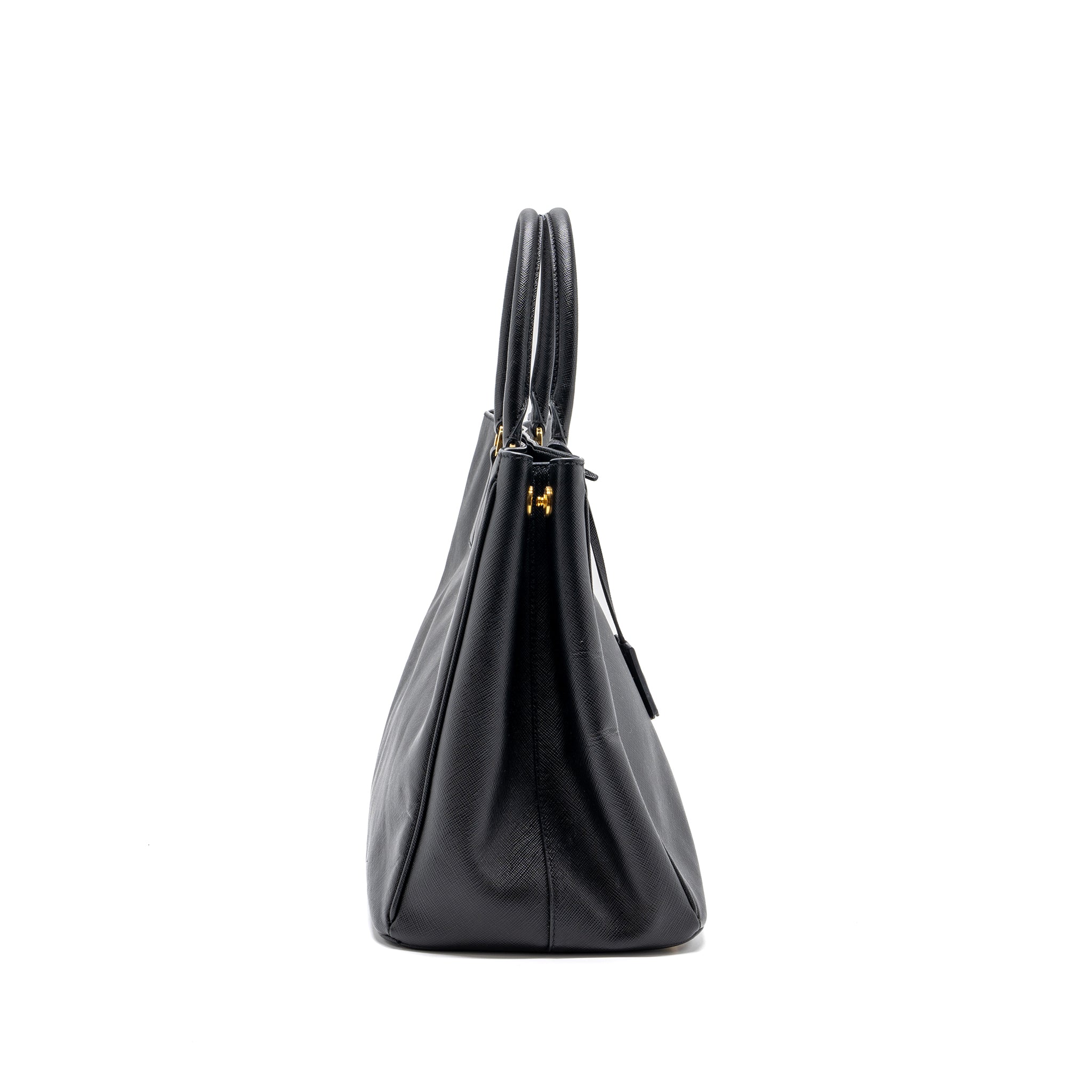 PRADA LARGE TOTE BAG SAFFIANO CALFSKIN BLACK GHW
