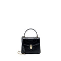 BVLGARI SERPENTI FOREVER TOP HANDLE CROSSBODY BAG LEATHER BLACK LGHW