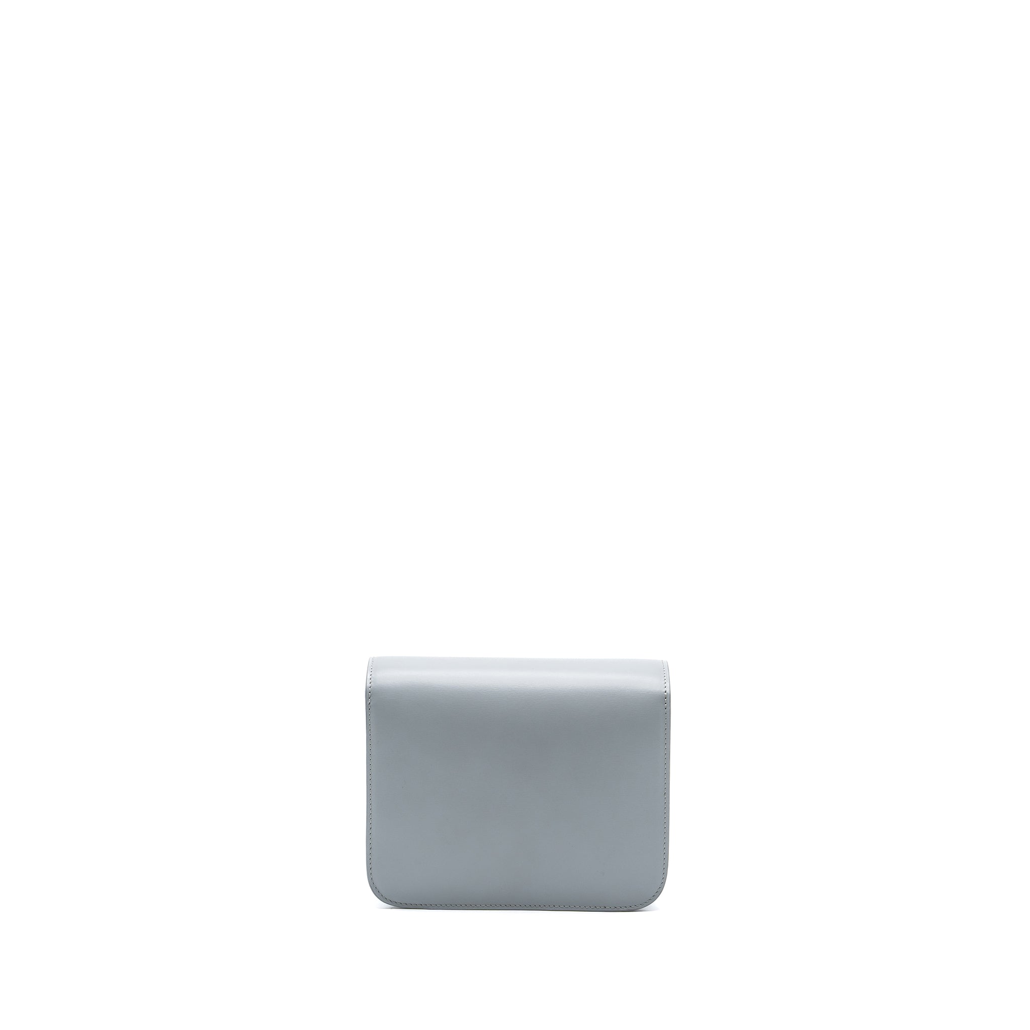 CELINE TEEN CLASSIC BAG BOX CALFSKIN LIGHT GREY SHW