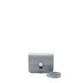 CELINE TEEN CLASSIC BAG BOX CALFSKIN LIGHT GREY SHW