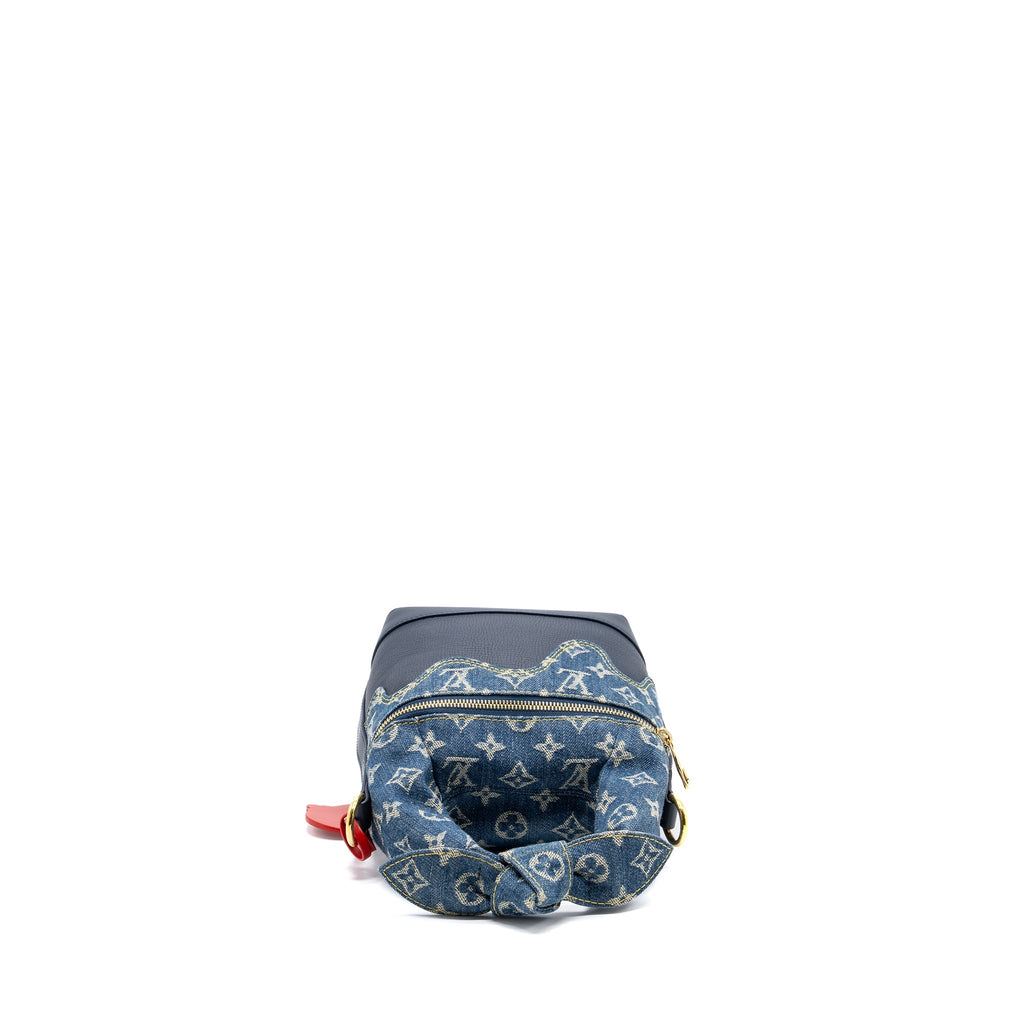 LOUIS VUITTON JAPANESE CRUISER BAG LIMITED EDITION MONOGRAM DENIM/LEATHER BLUE GHW(NEW VERSION)