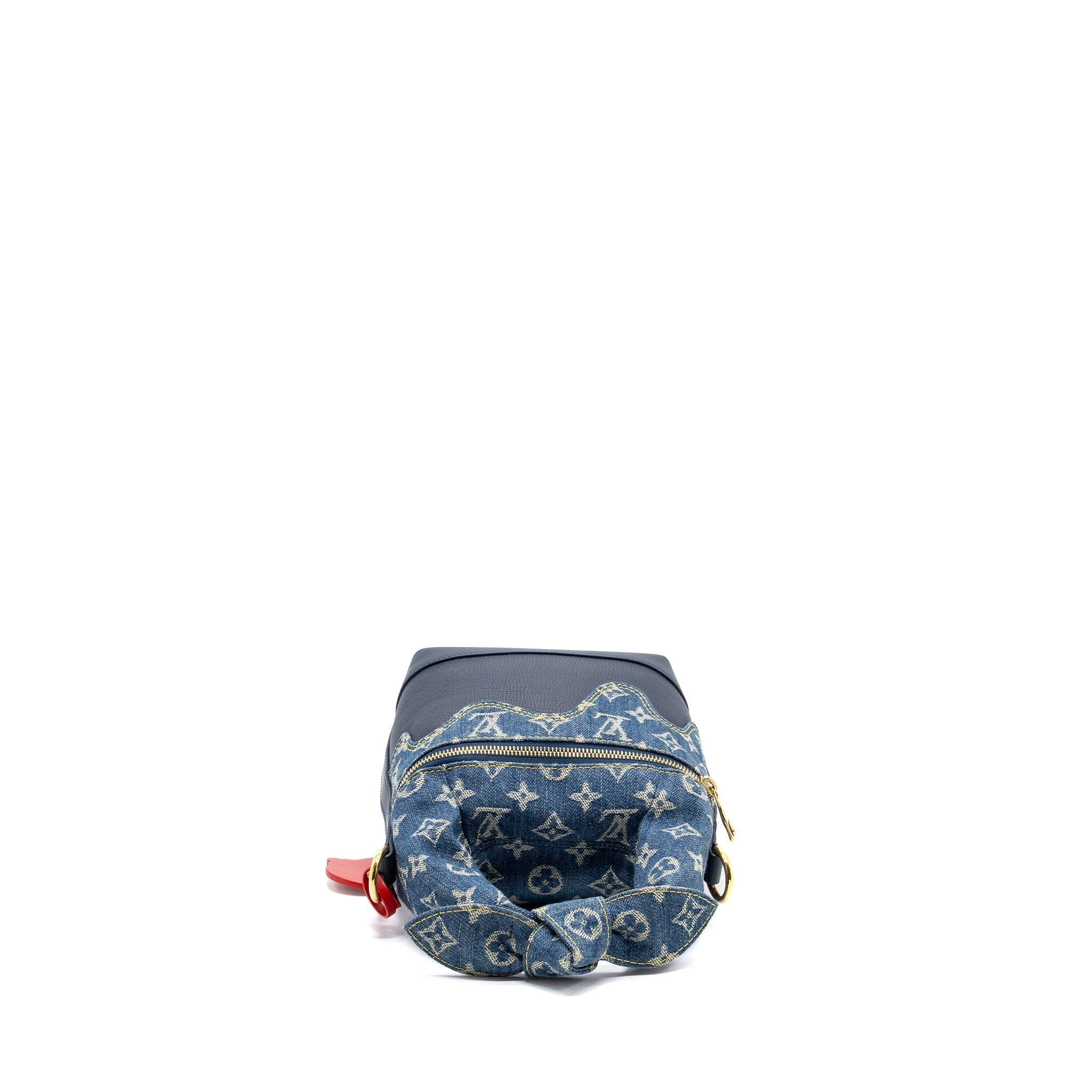 LOUIS VUITTON JAPANESE CRUISER BAG LIMITED EDITION MONOGRAM DENIM/LEATHER BLUE GHW(NEW VERSION)