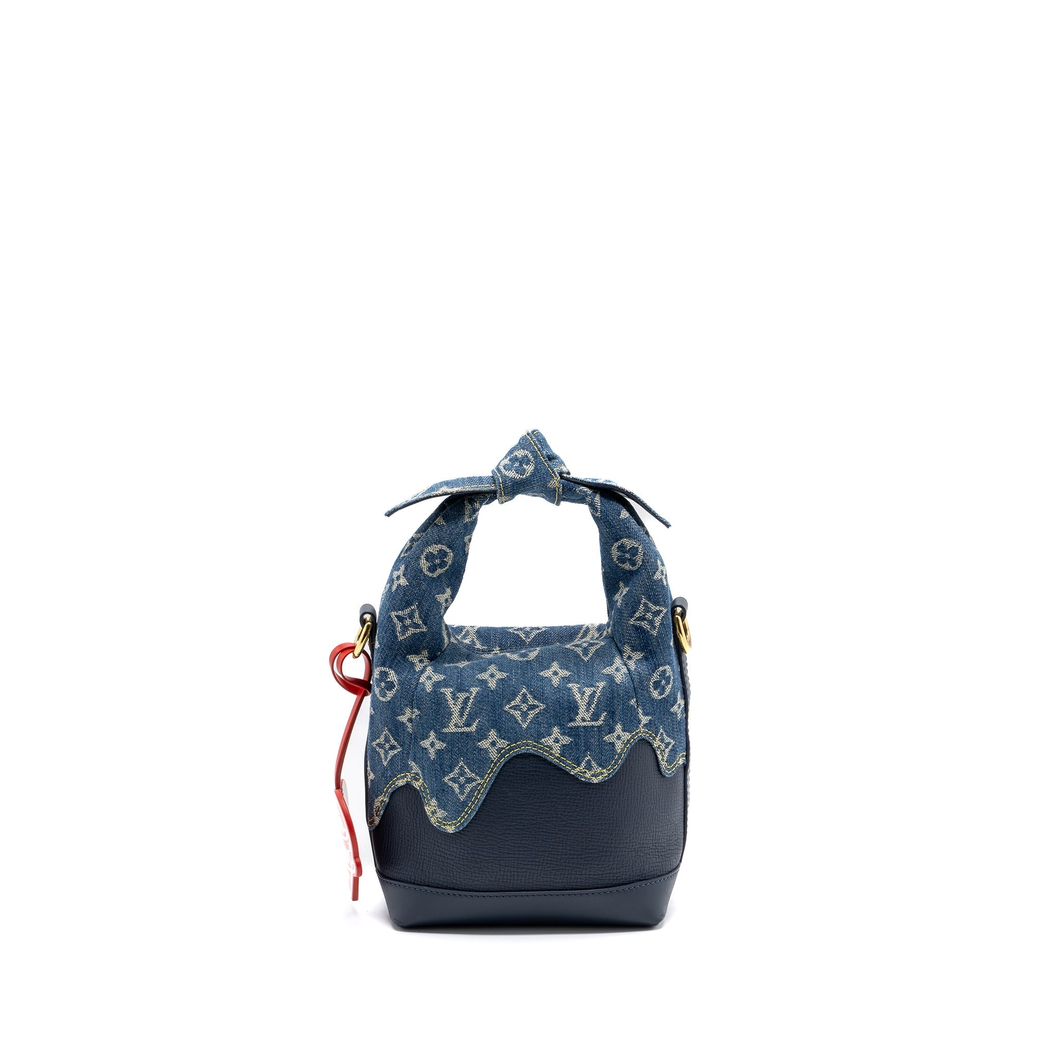LOUIS VUITTON JAPANESE CRUISER BAG LIMITED EDITION MONOGRAM DENIM/LEATHER BLUE GHW(NEW VERSION)