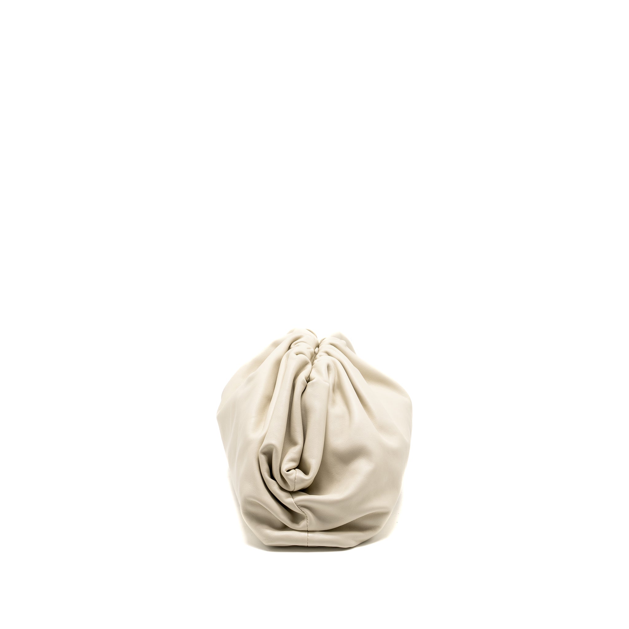 BOTTEGA VENETA THE POUCH CALFSKIN WHITE GHW
