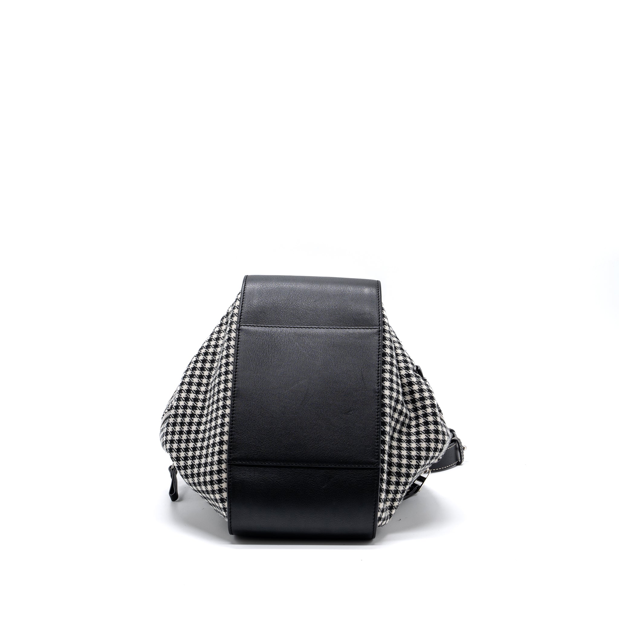 LOEWE SMALL HAMMOCK BAG CALFSKIN / FABRIC MULTICOLOR BLACK / WHITE SHW