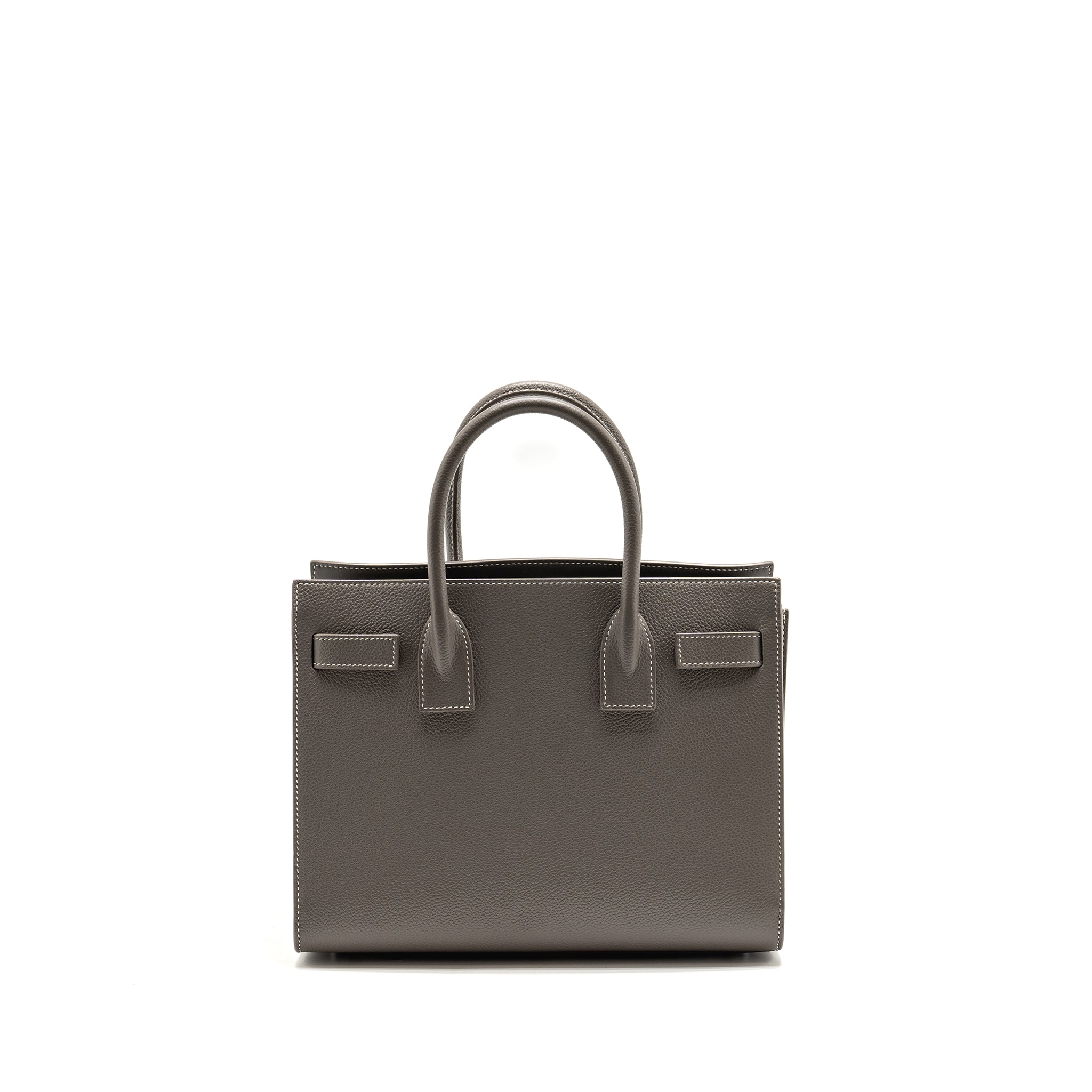 SAINT LAURENT/YSL BABY SAC DE JOUR BAG GRAINED CALFSKIN GREY SHW