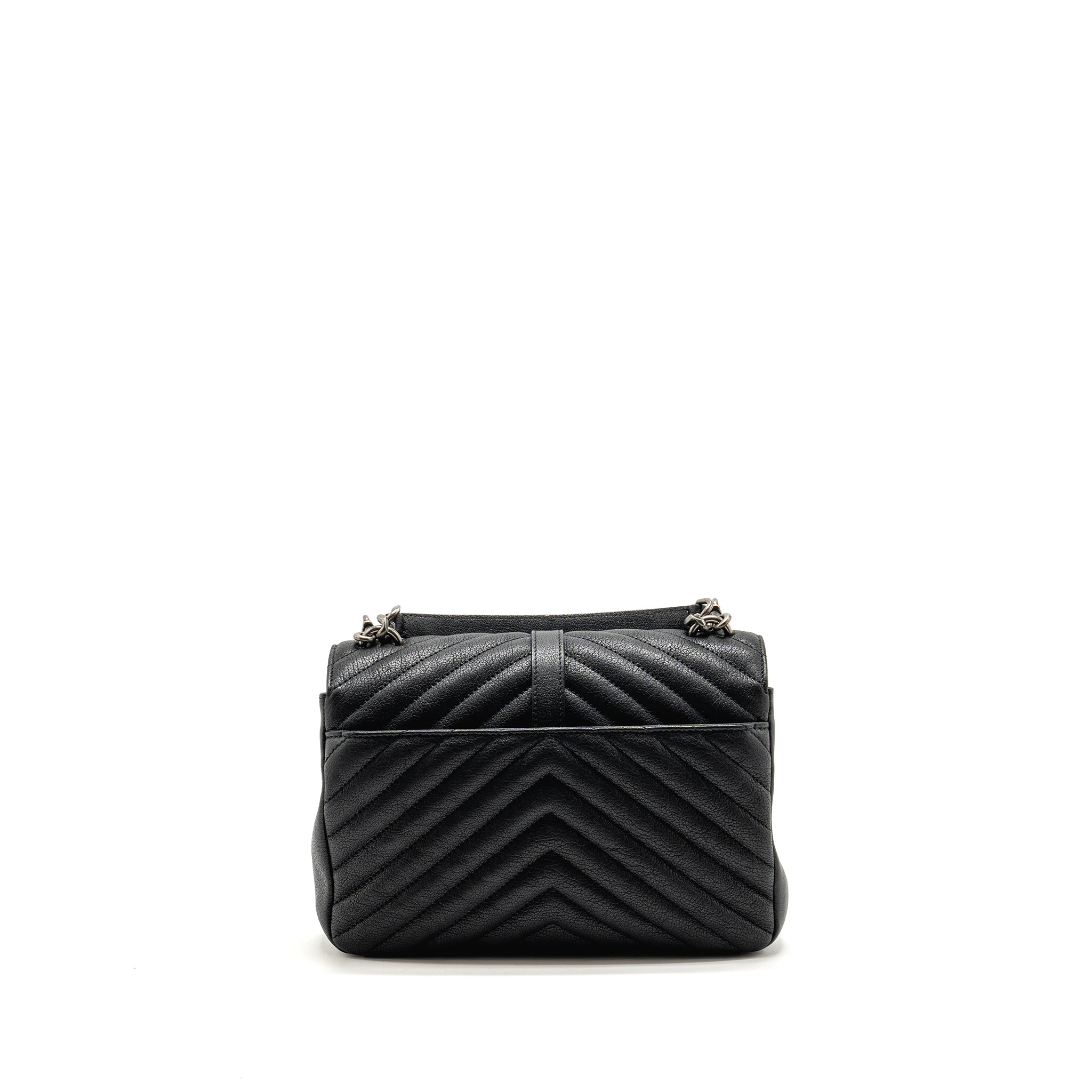 SAINT LAURENT/YSL MEDIUM COLLEGE BAG LAMBSKIN BLACK SHW