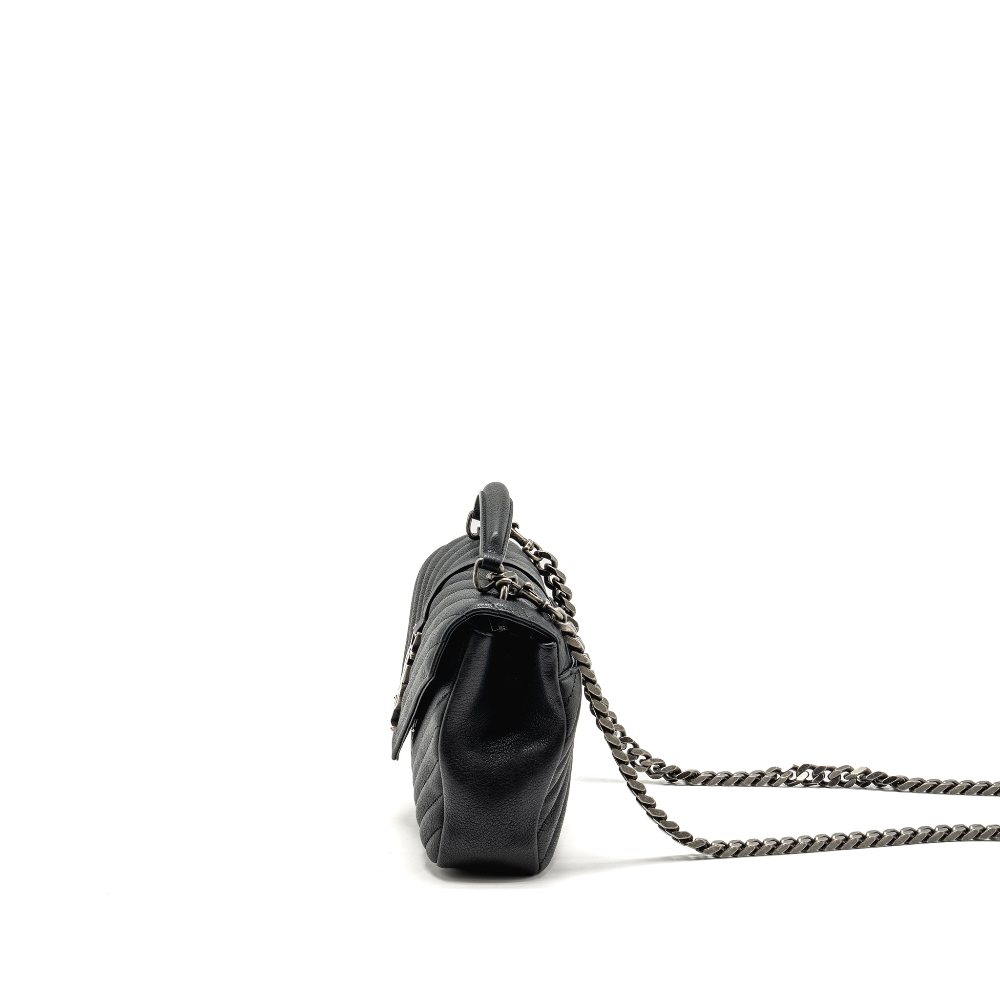 SAINT LAURENT/YSL MEDIUM COLLEGE BAG LAMBSKIN BLACK SHW