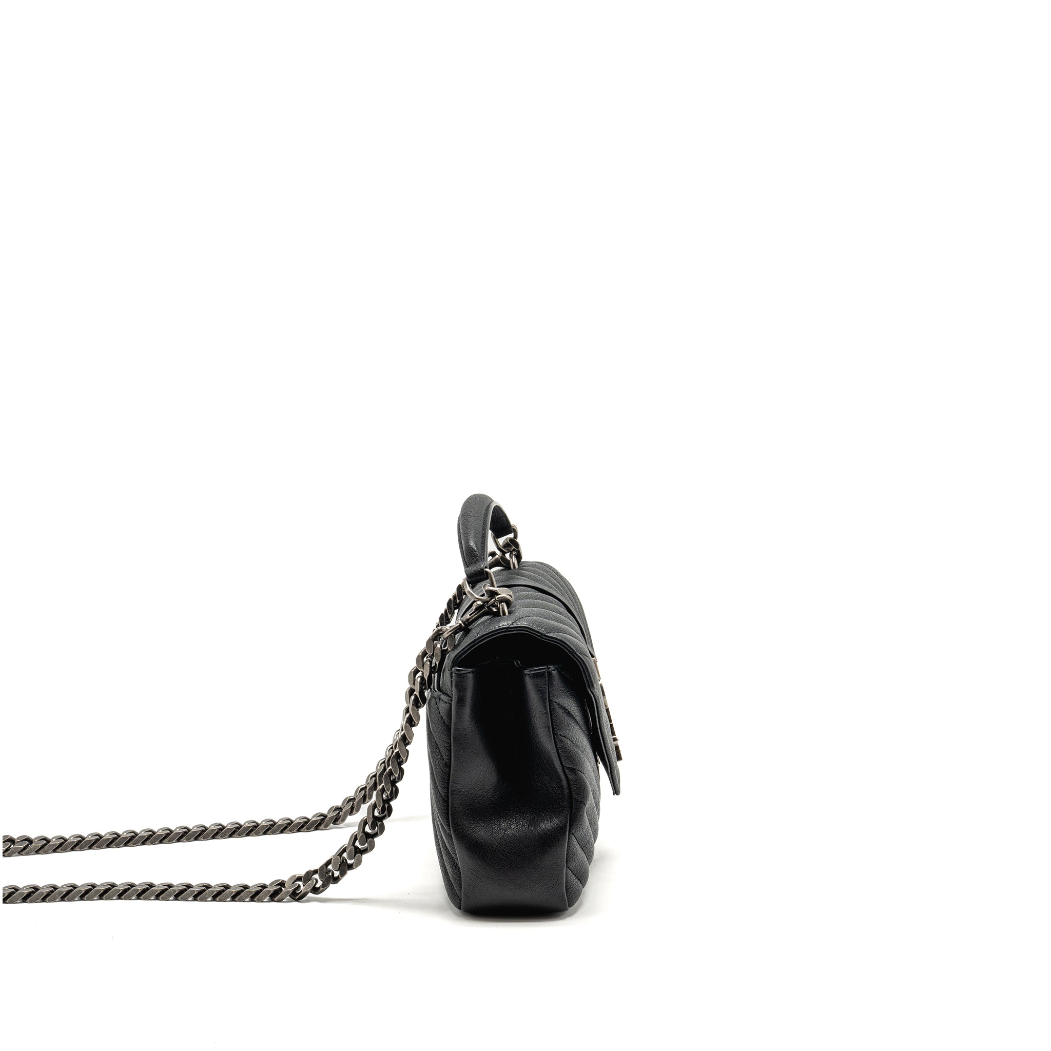 SAINT LAURENT/YSL MEDIUM COLLEGE BAG LAMBSKIN BLACK SHW