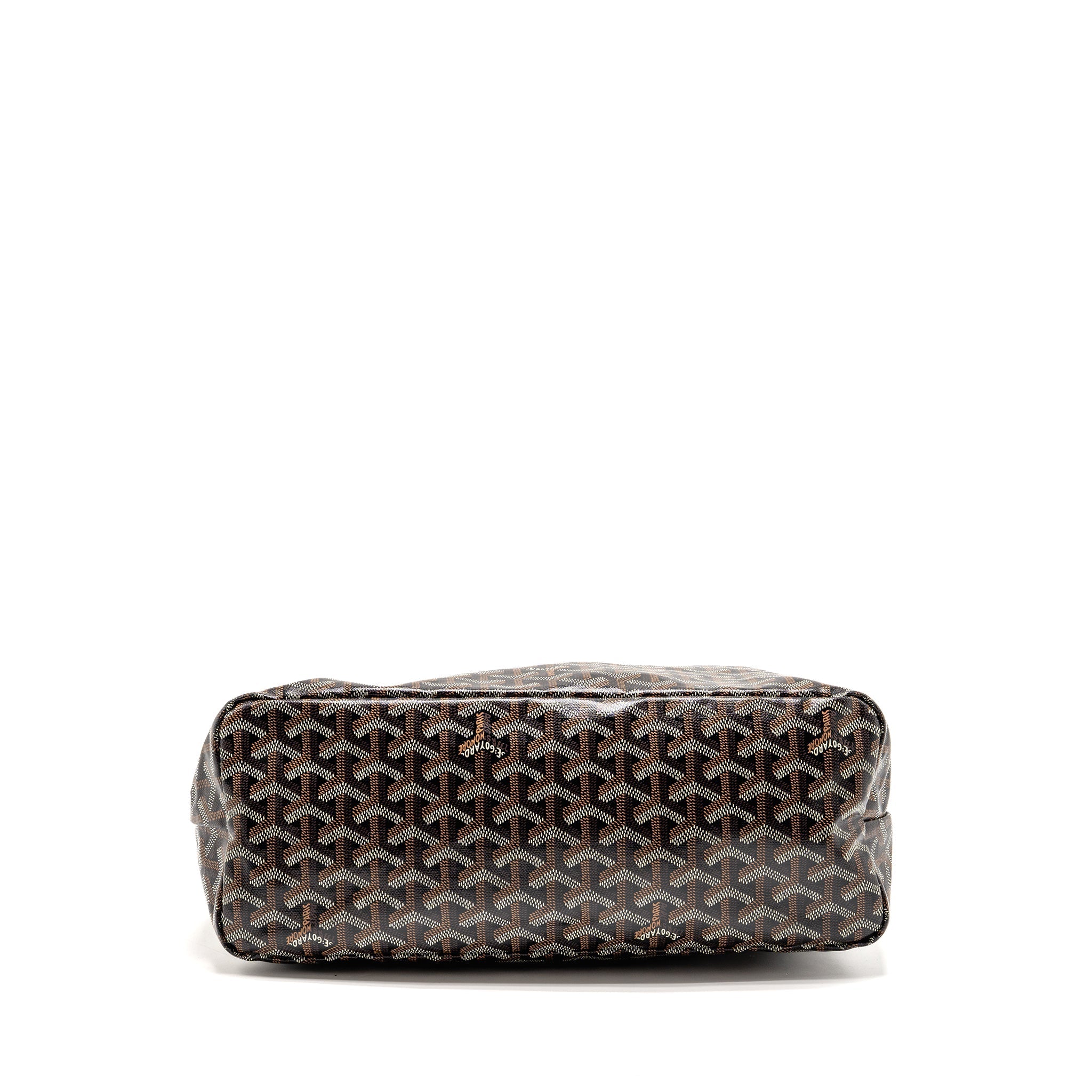 GOYARD BOHEME HOBO BAG GOYARDINE CANVAS/CALFSKIN BLACK SHW