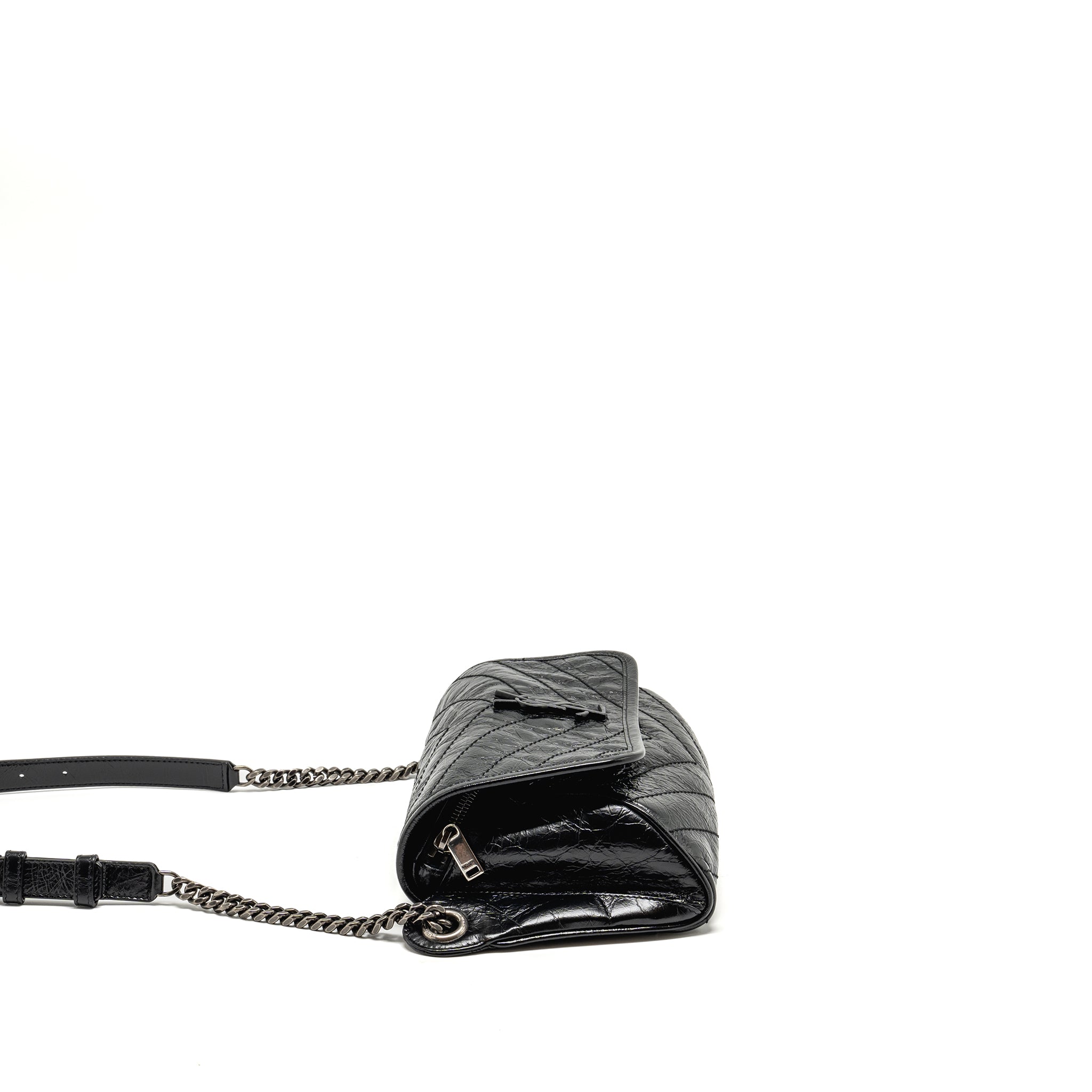 SAINT LAURENT NIKI BODY CALFSKIN BLACK SHW