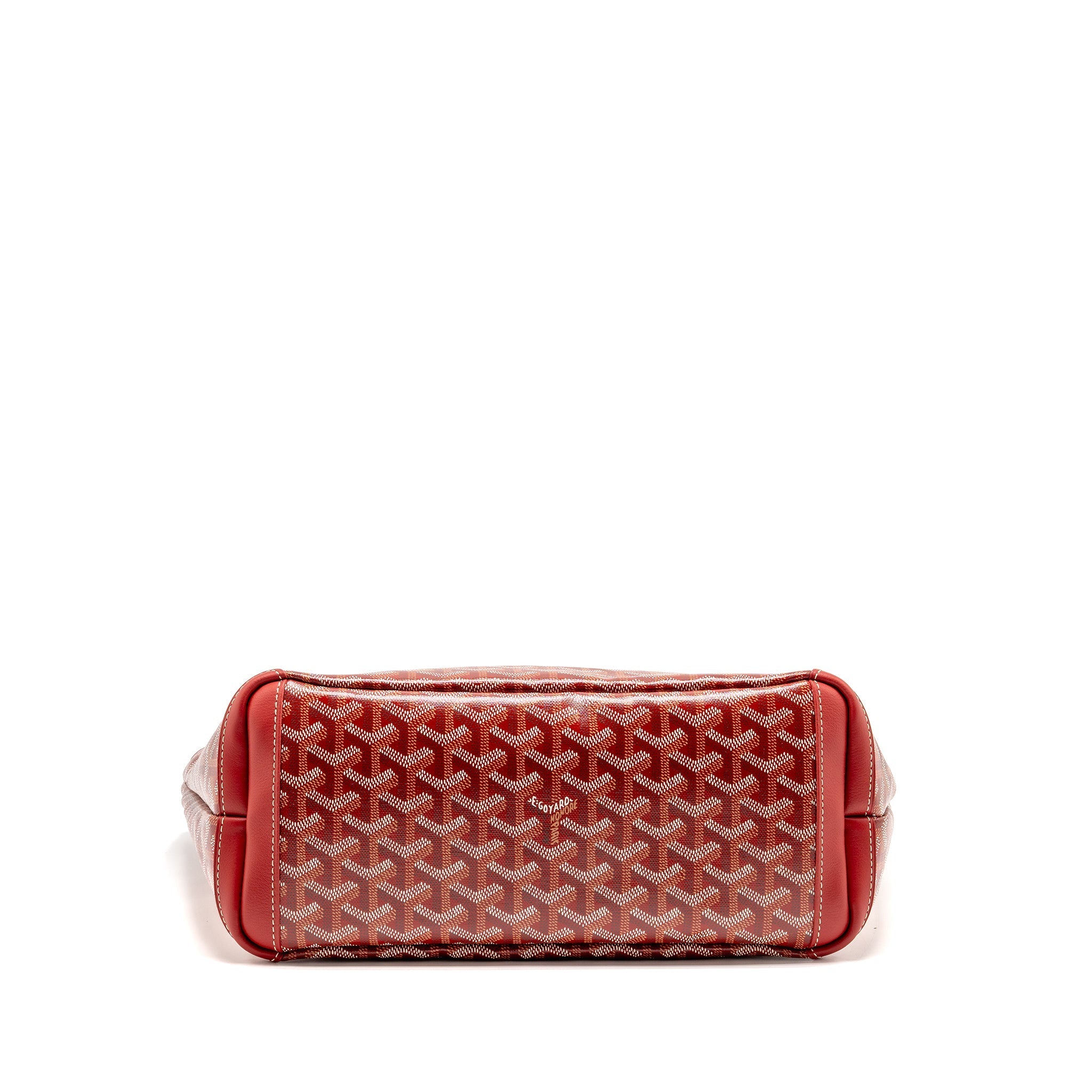 GOYARD ARTOIS PM TOTE BAG GOYARDINE CANVAS/LEATHER ROUGE SHW