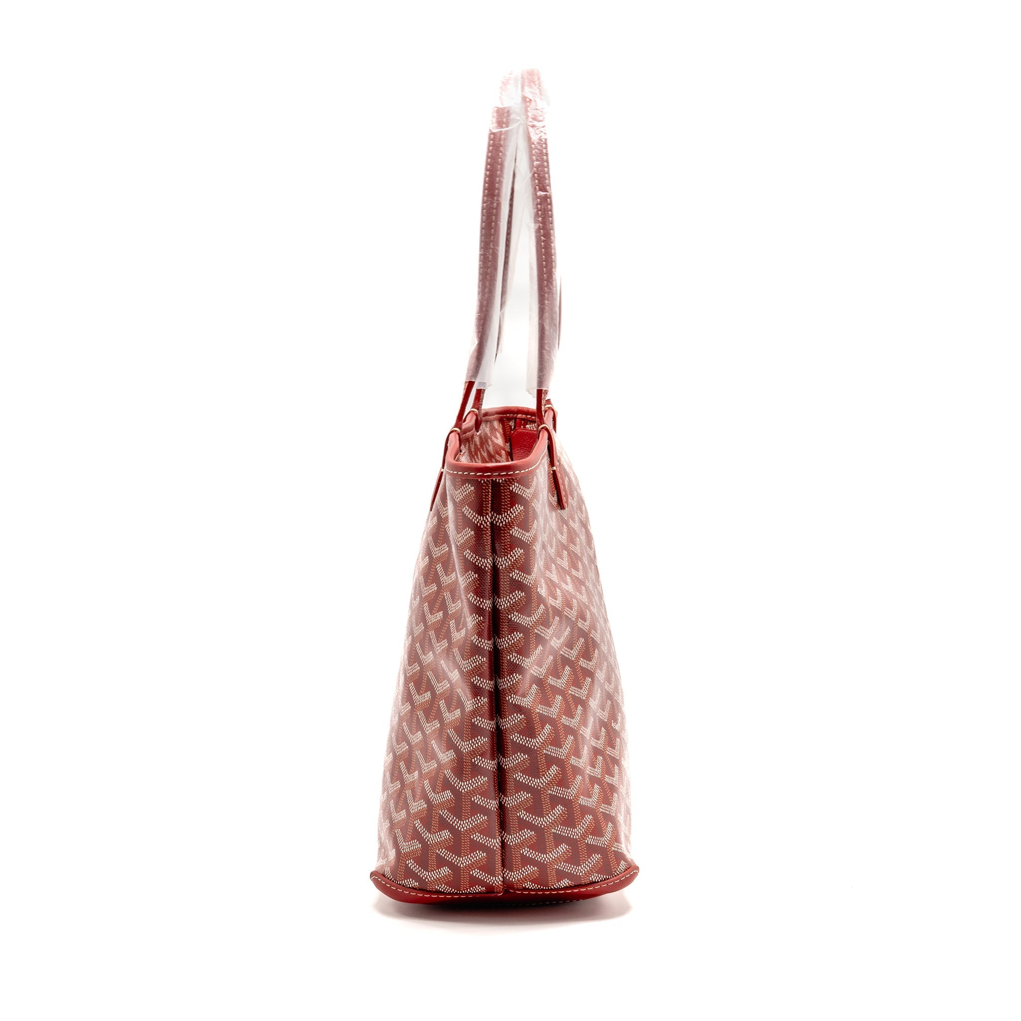 GOYARD ARTOIS PM TOTE BAG GOYARDINE CANVAS/LEATHER ROUGE SHW