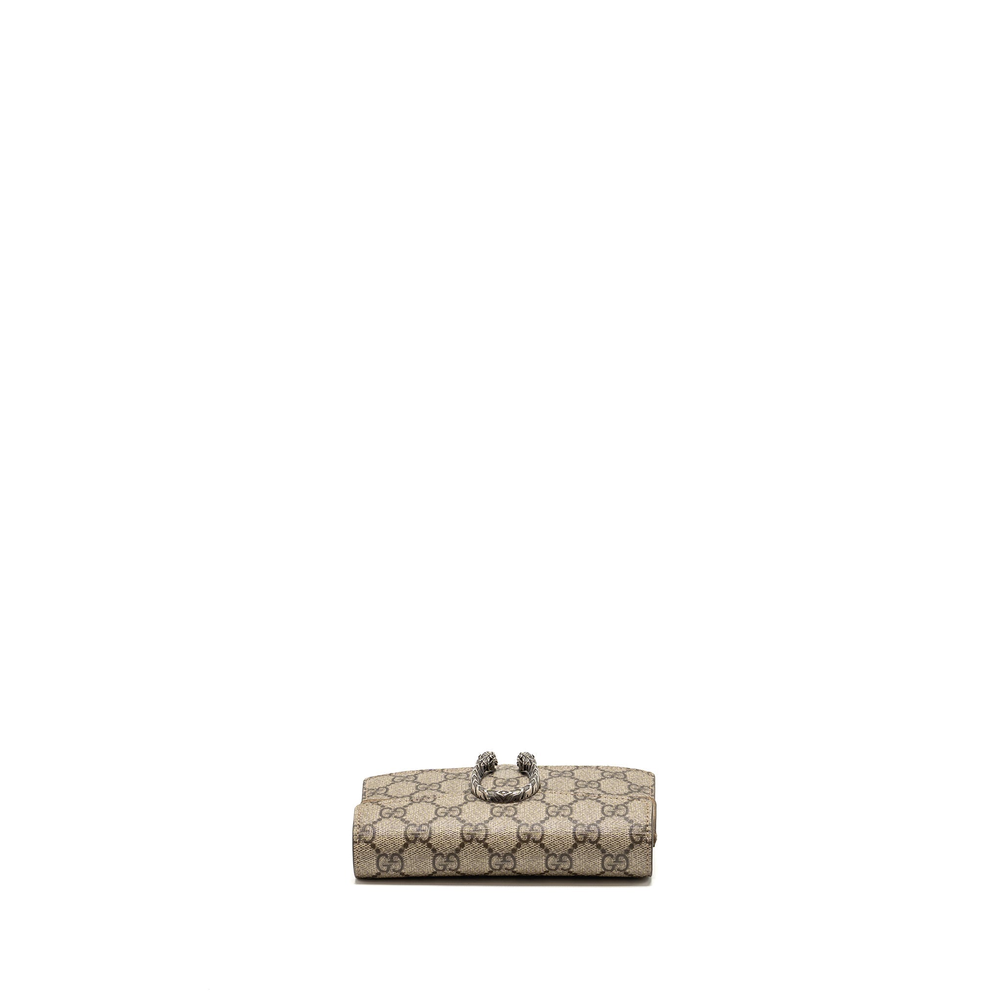 GUCCI SUPER MINI DIONYSUS CANVAS / SUEDE LEATHER BEIGE SHW