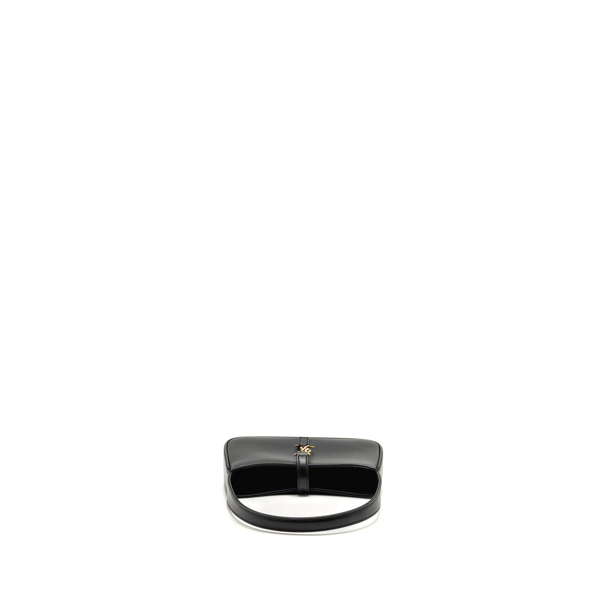 SAINT LAURENT/YSL MINI LE 5 A 7 HOBO BAG SMOOTH CALFSKIN BLACK GHW