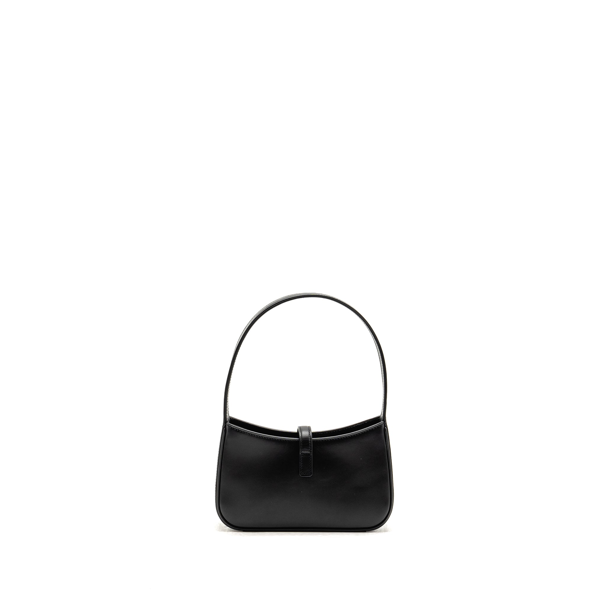 SAINT LAURENT/YSL MINI LE 5 A 7 HOBO BAG SMOOTH CALFSKIN BLACK GHW