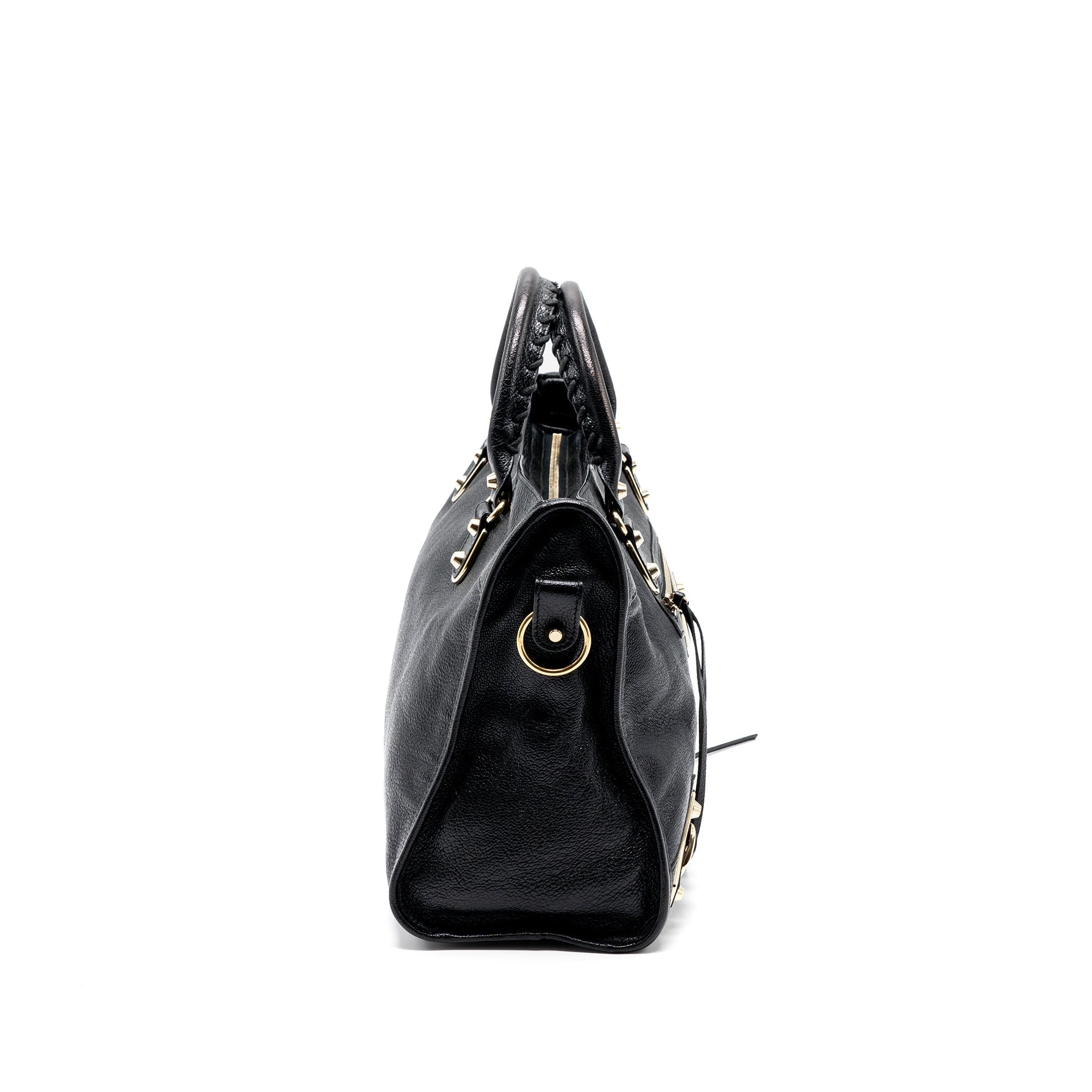 BALENCIAGA CLASSIC CITY BAG BLACK GHW