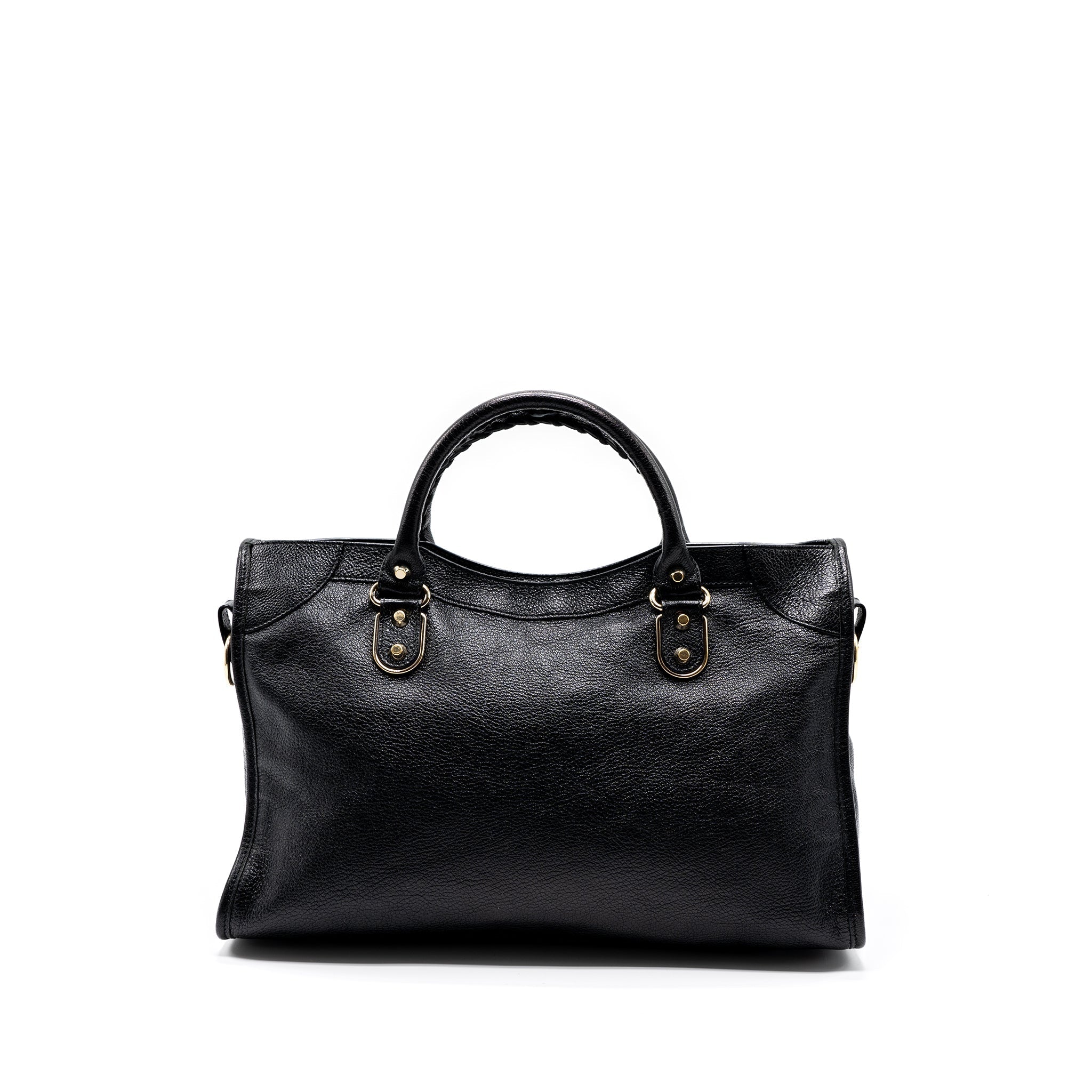 BALENCIAGA CLASSIC CITY BAG BLACK GHW