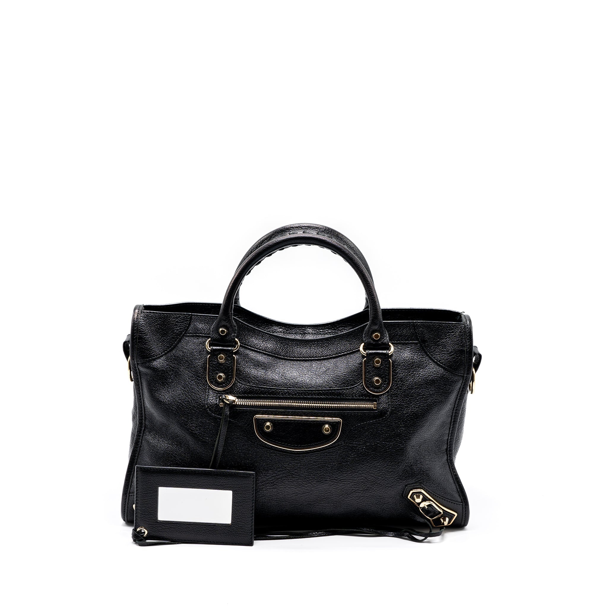BALENCIAGA CLASSIC CITY BAG BLACK GHW