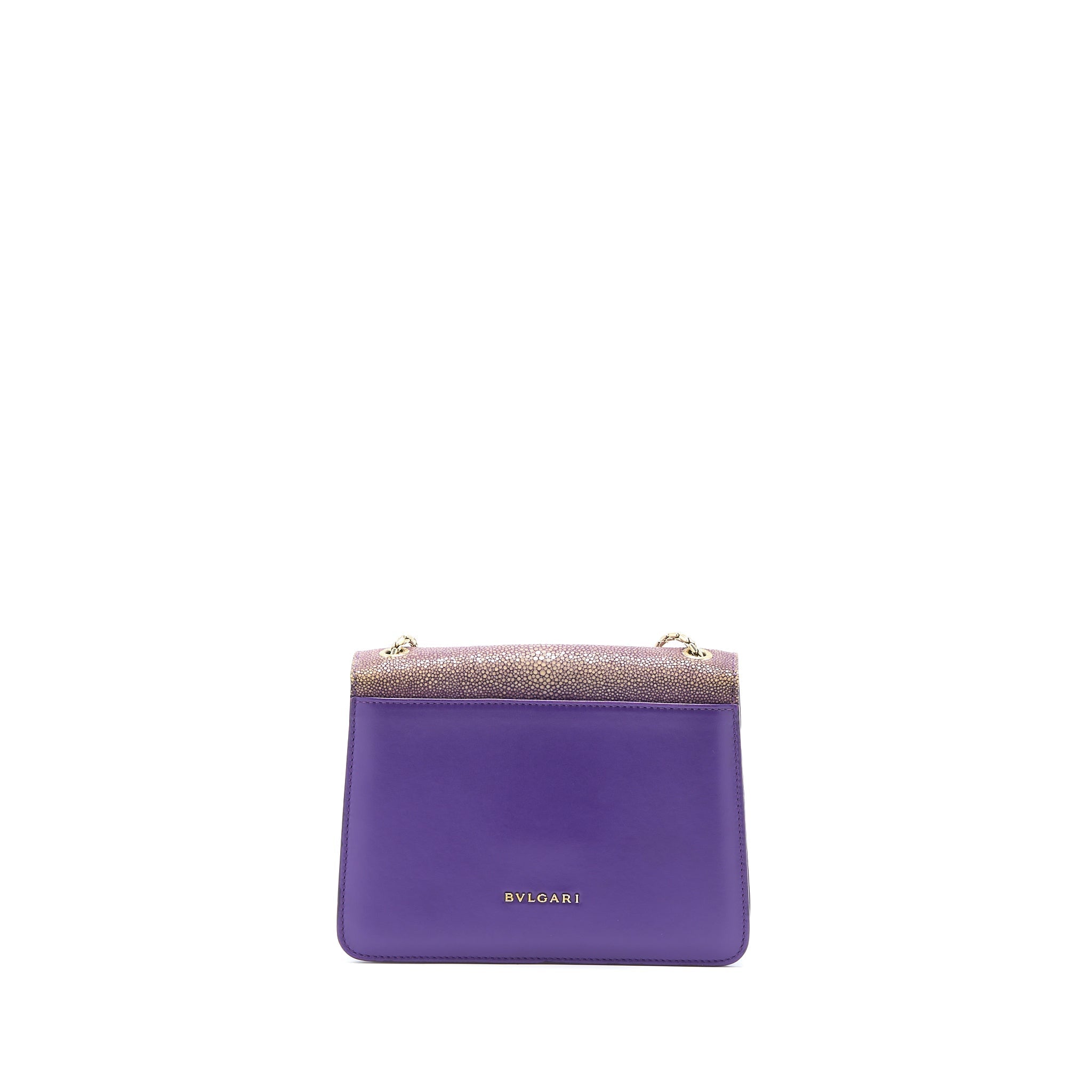 BVLGARI SERPENTI FOREVER BAG CRYSTAL GALUCHAR PURPLE LGHW