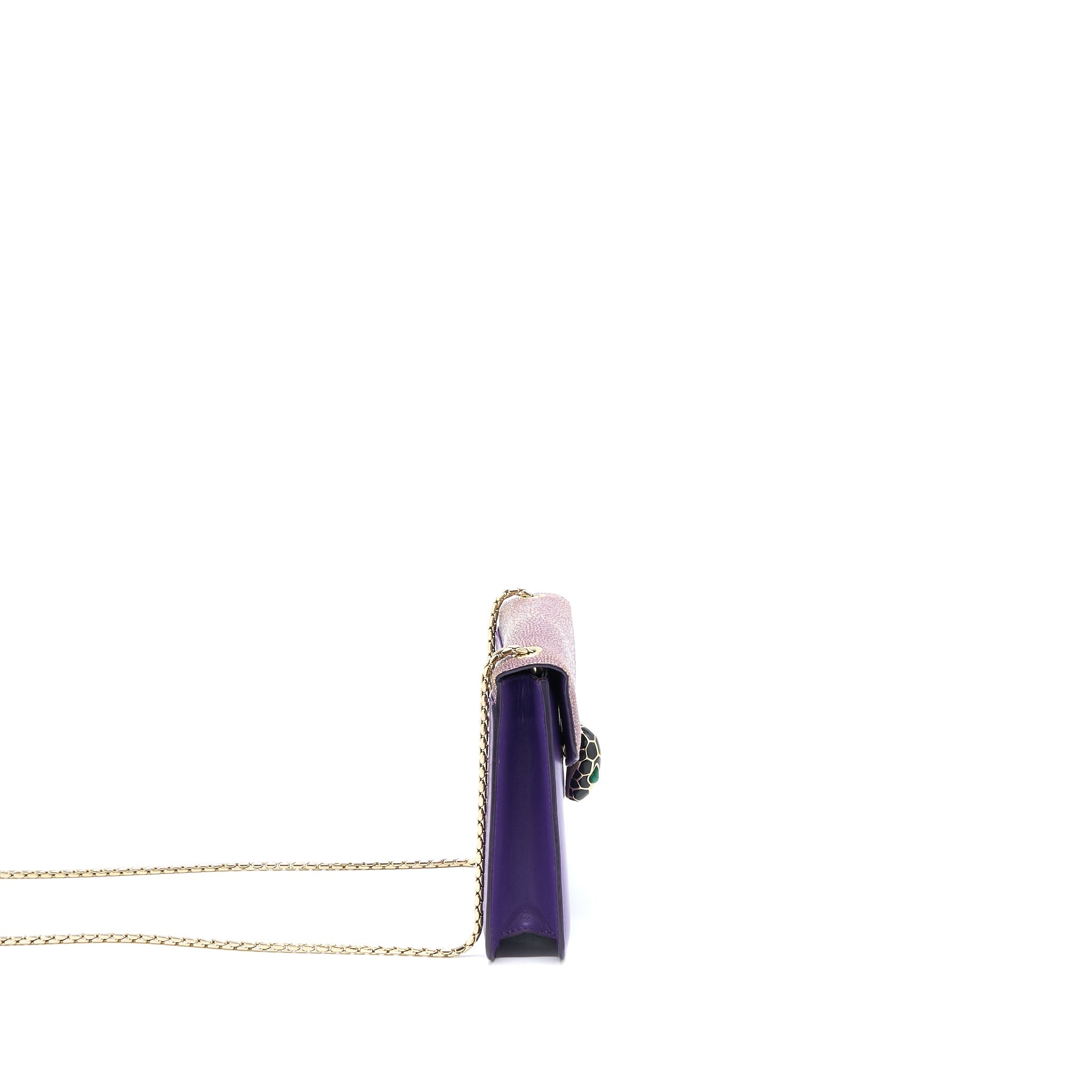 BVLGARI SERPENTI FOREVER BAG CRYSTAL GALUCHAR PURPLE LGHW