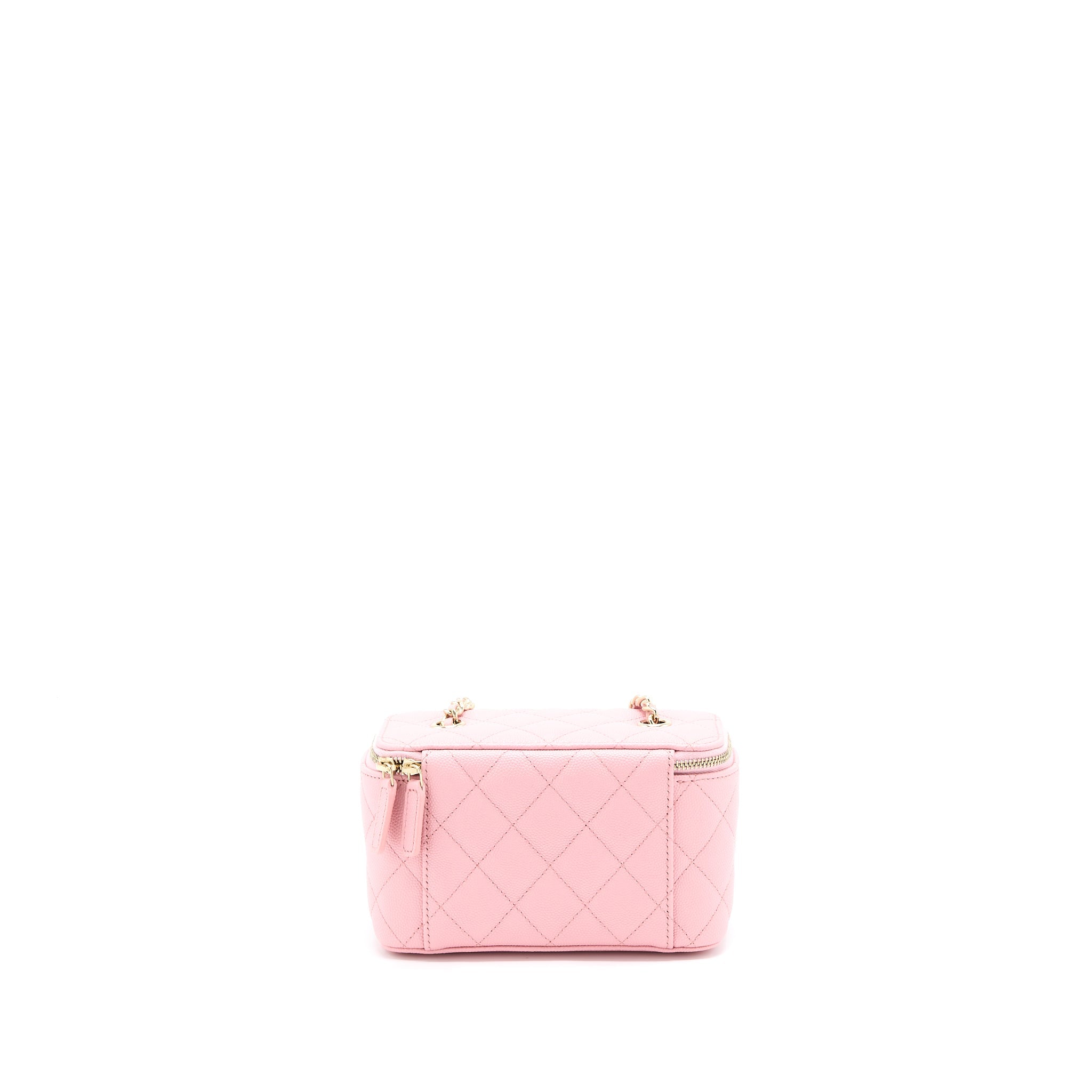 CHANEL LONG VANITY WITH CHAIN CAVIAR PINK LGHW