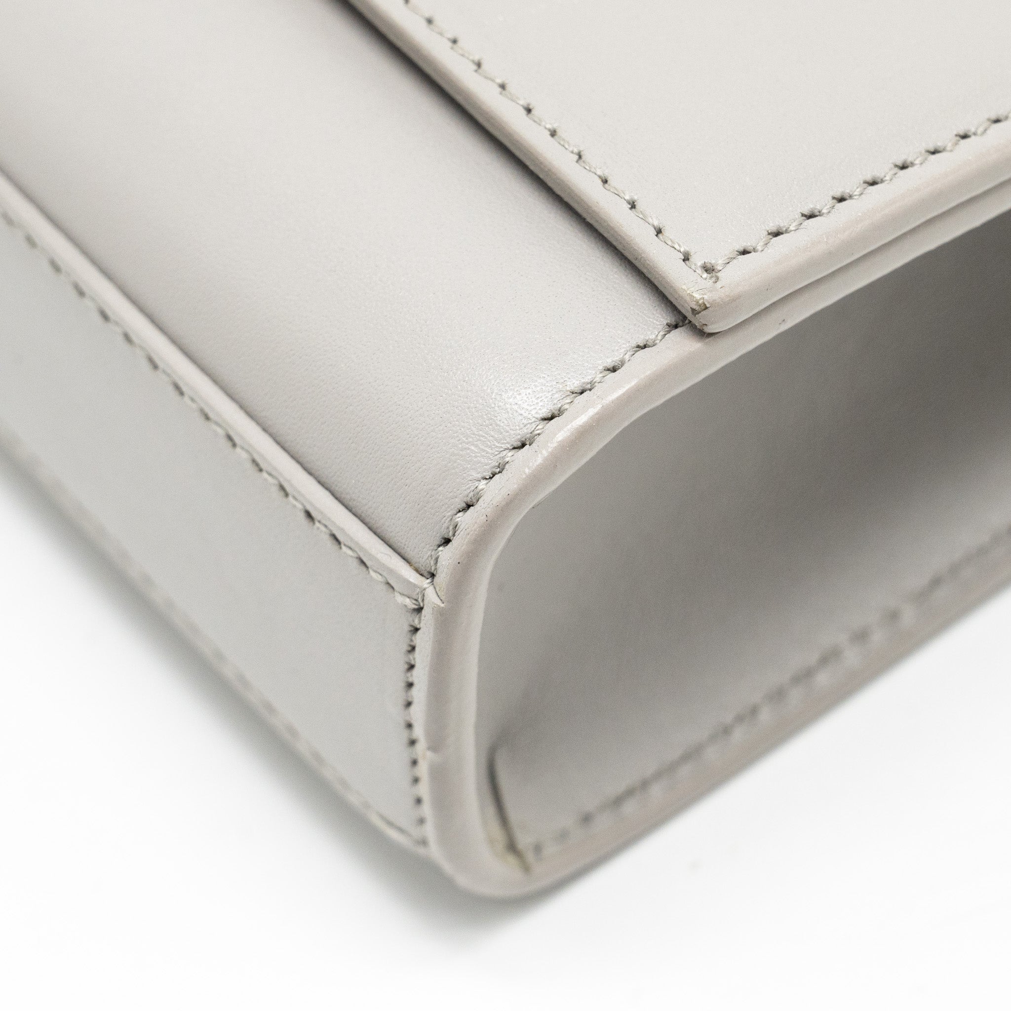 SAINT LAURENT/YSL MEDIUM KATE BAG CALFSKIN GREY SHW