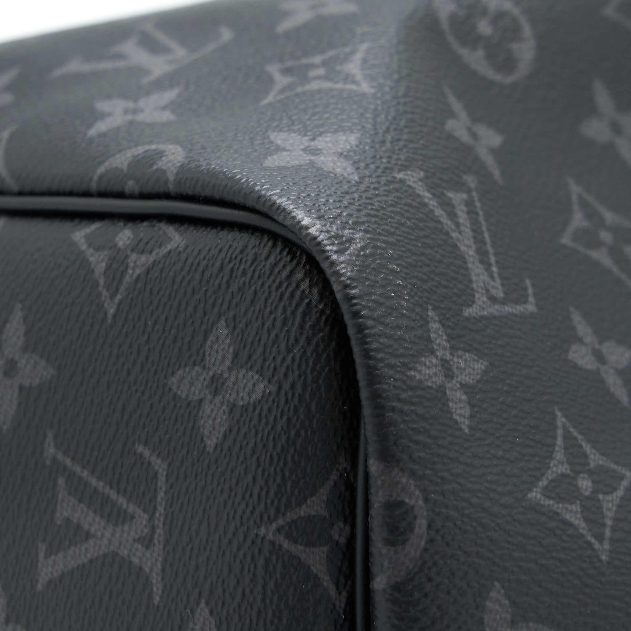 LOUIS VUITTON KEEPALL 55 WITH SHOULDER STRAP MONOGRAM ECLIPSE CANVAS SHW