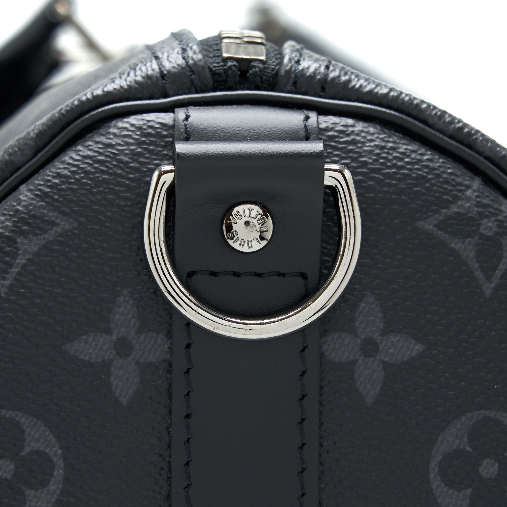 LOUIS VUITTON KEEPALL 55 WITH SHOULDER STRAP MONOGRAM ECLIPSE CANVAS SHW