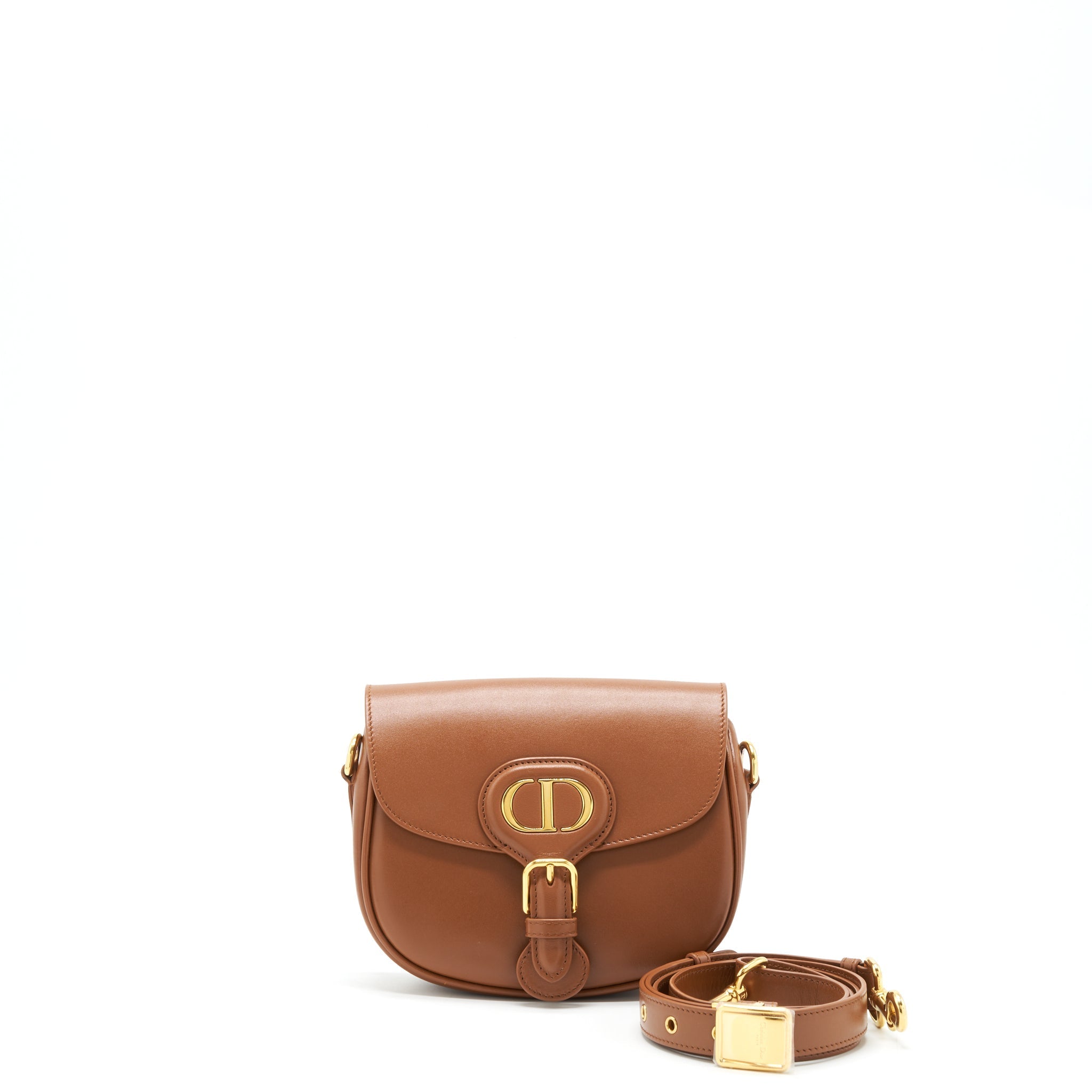 CHRISTIAN DIOR SMALL BOBBY BAG CALFSKIN BROWN GHW
