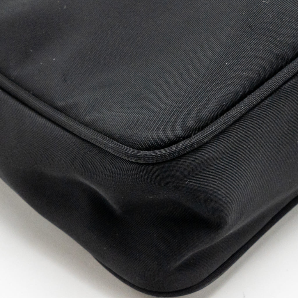 PRADA REEDITION 2000 NYLON SHOULDER BAG BLACK SHW