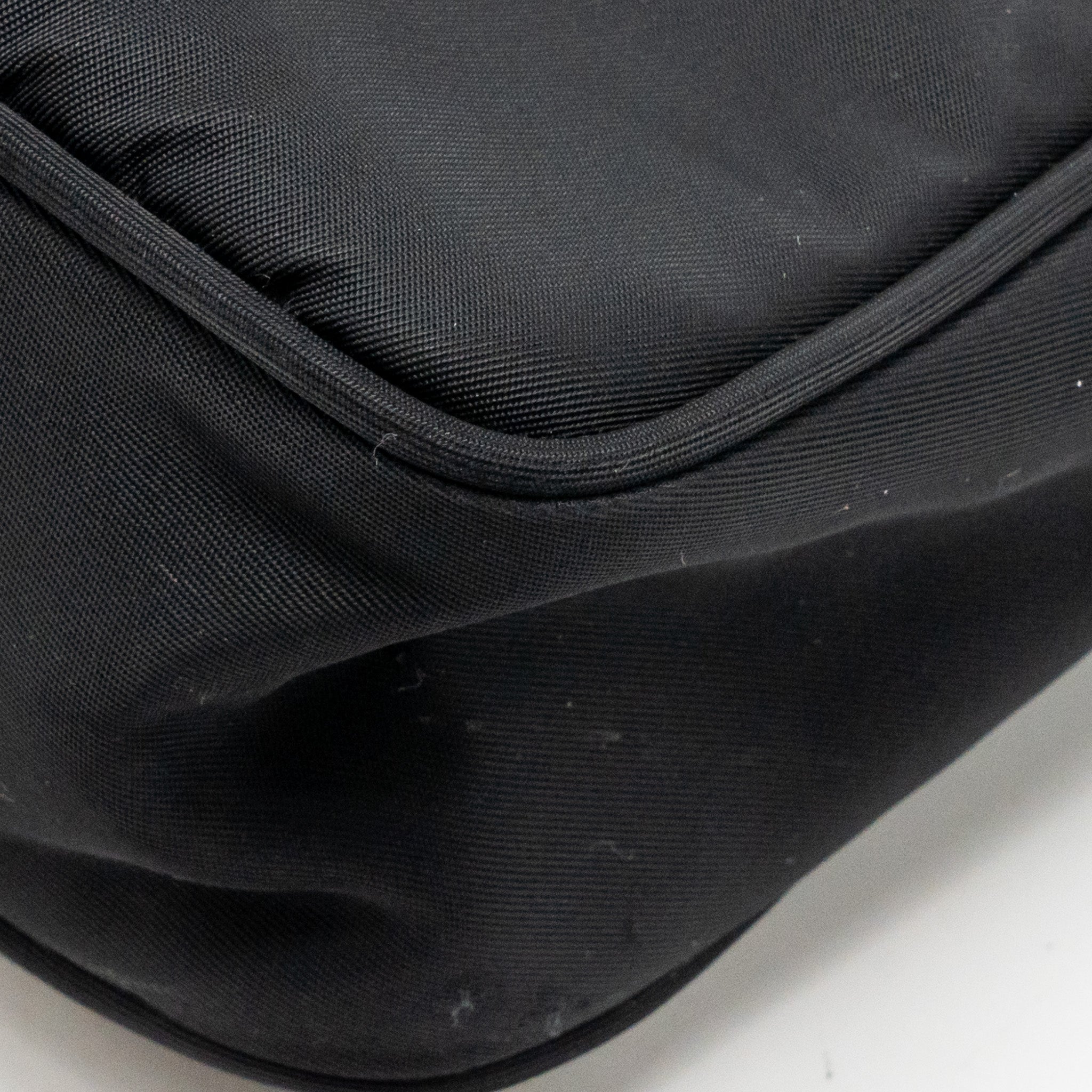 PRADA REEDITION 2000 NYLON SHOULDER BAG BLACK SHW