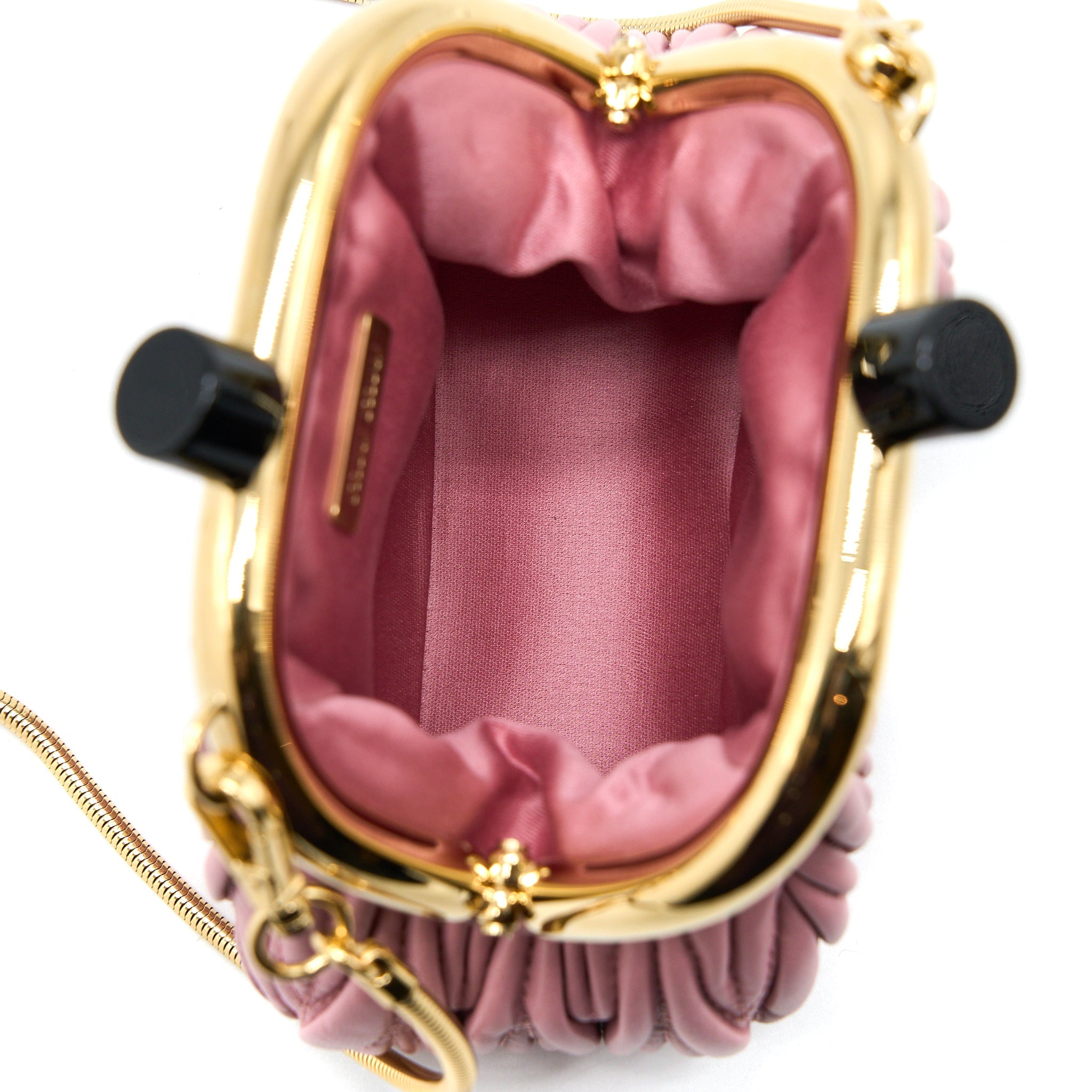 MIU MIU MIU BELLE MINI BAG NAPPA PINK GHW