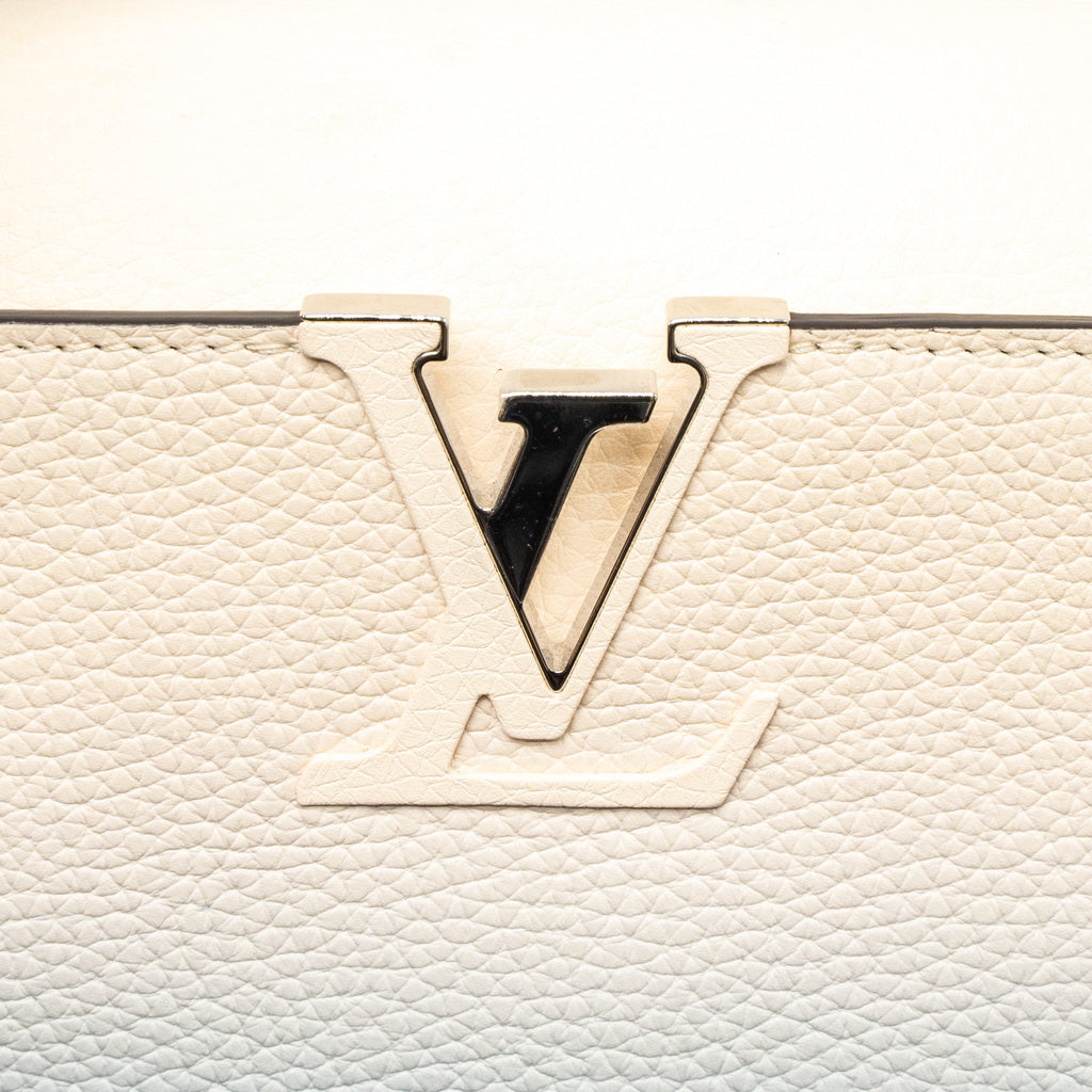 LOUIS VUITTON CAPUCINES MM TAURILLON OMBRÉ BLUE SHW (NEW VERSION)