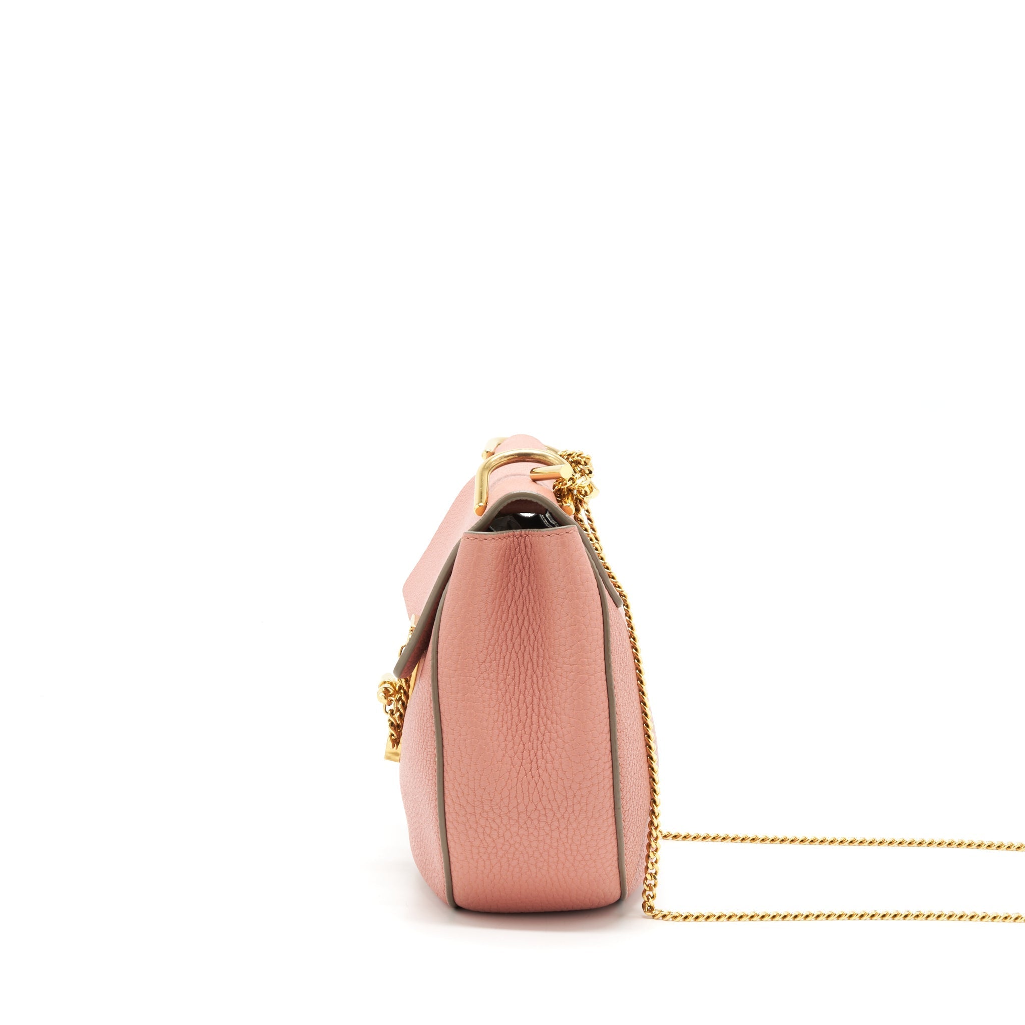 CHLOE DREW BAG PINK GHW
